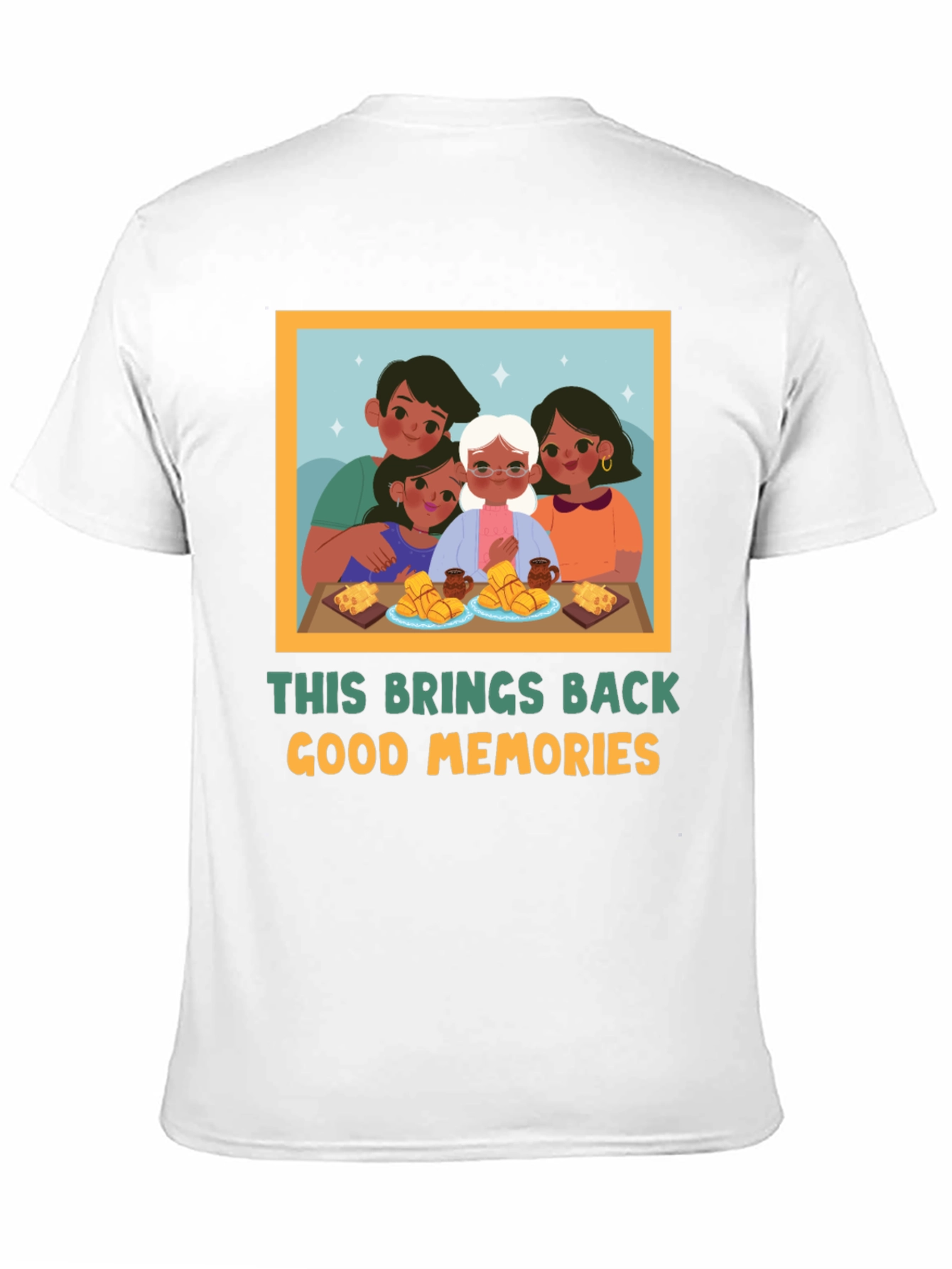 Black Nostalgic Family Memory T-Shirt view 11