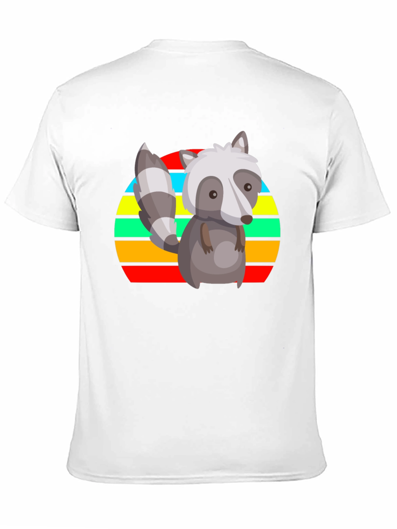 Black Retro Raccoon Graphic Tee - Black view 11