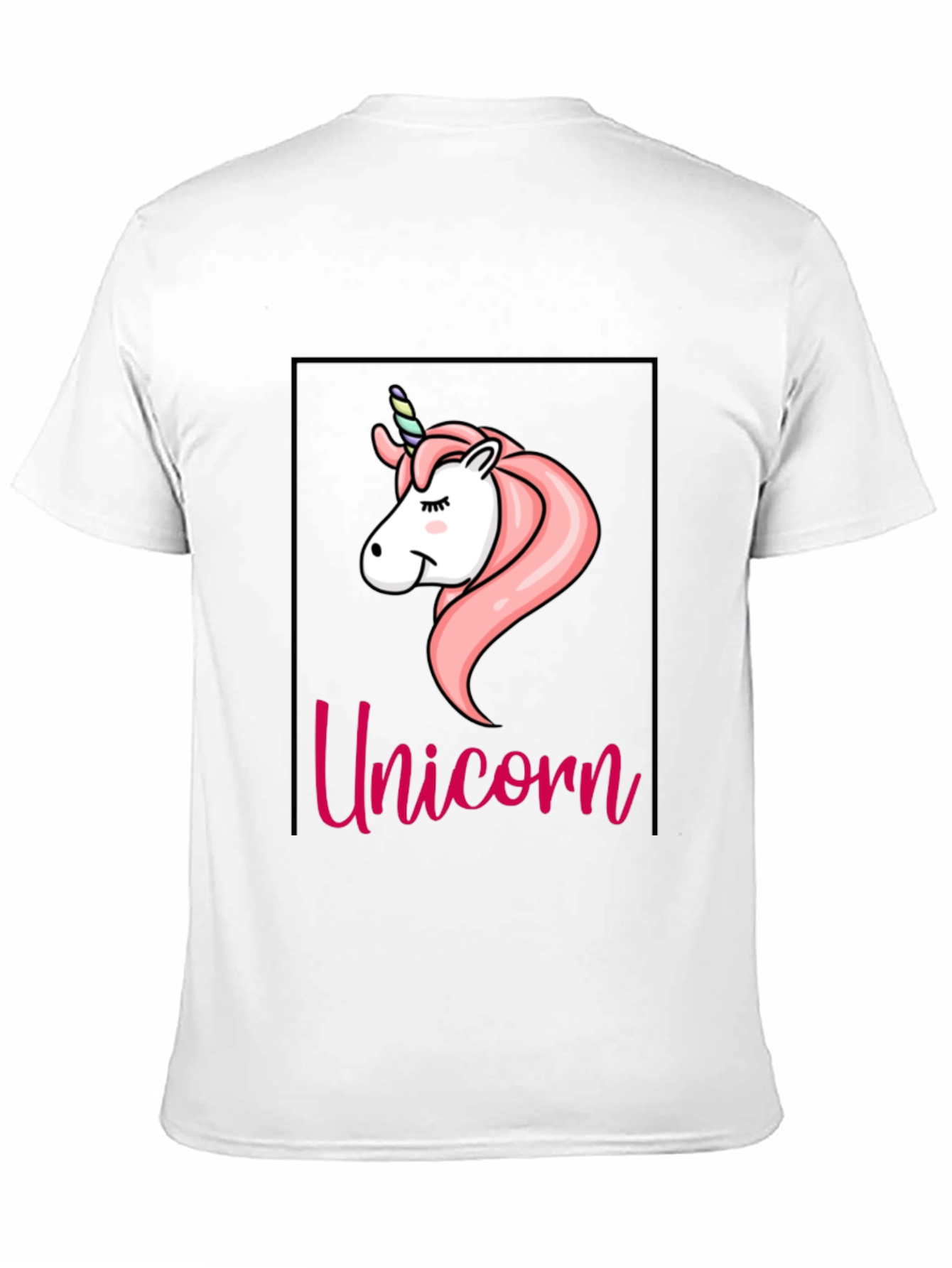 Black Unicorn Graphic Tee - Black Cotton T-Shirt view 11
