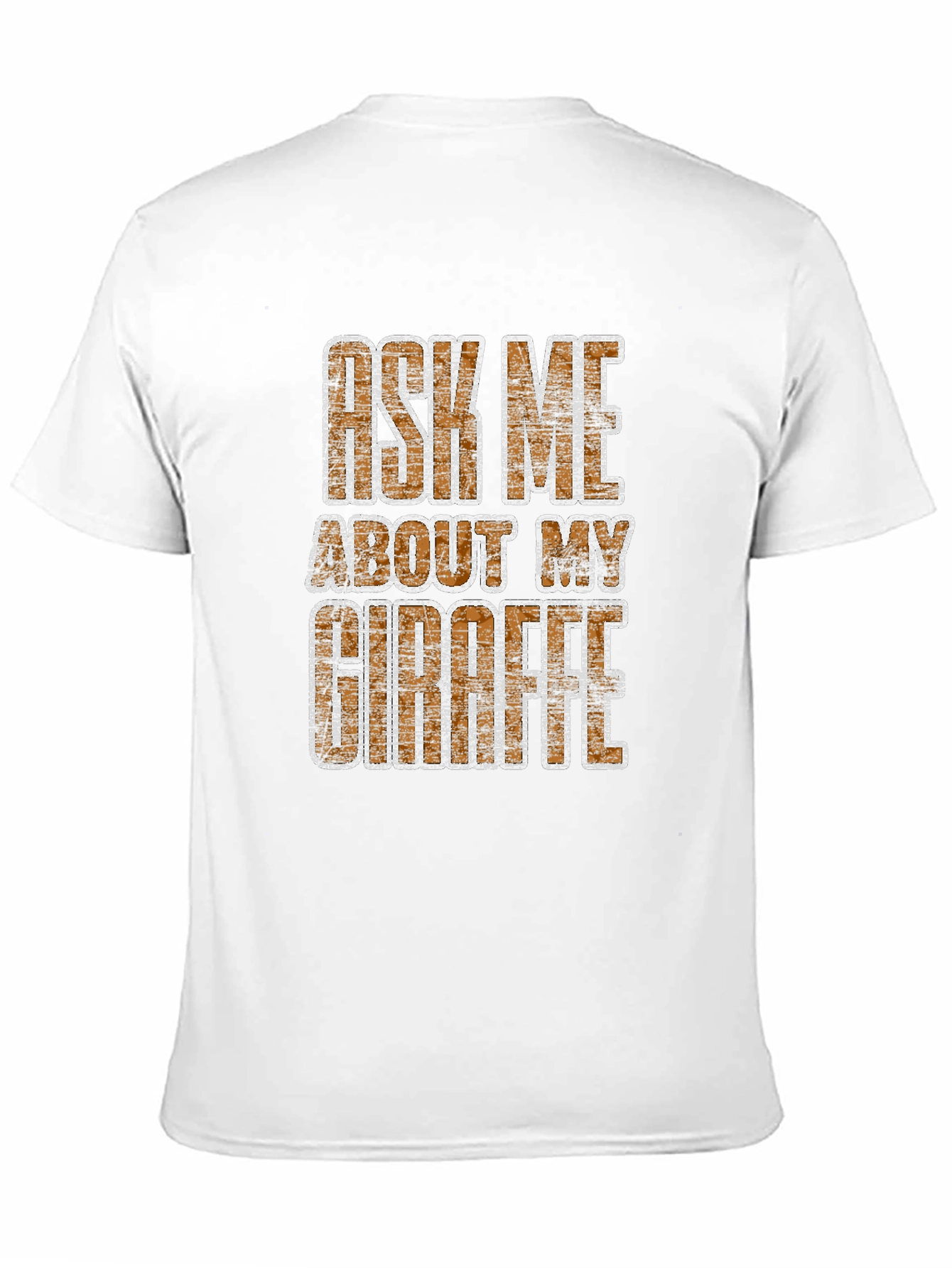 Black Ask Me About My Giraffe T-Shirt - Novelty Graphic Tee view 11