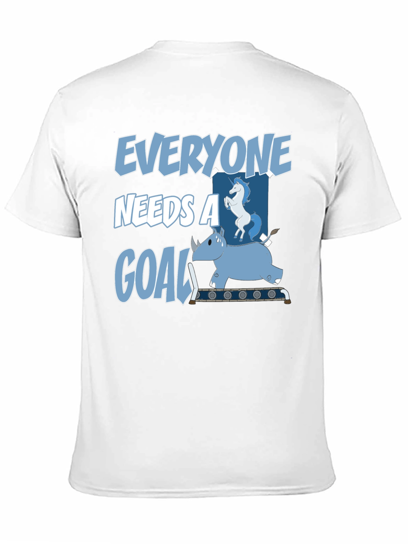 Black Everyone Needs a Goal T-Shirt Funny Graphic Tee view 11