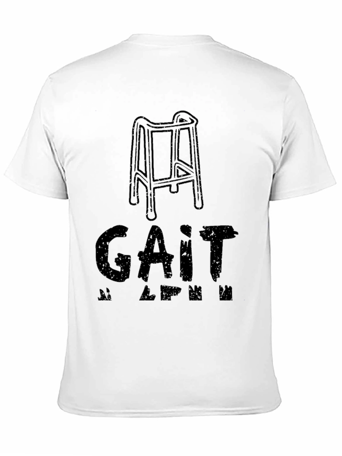 Black Gait Apparel - Walker Humor T-Shirt view 11