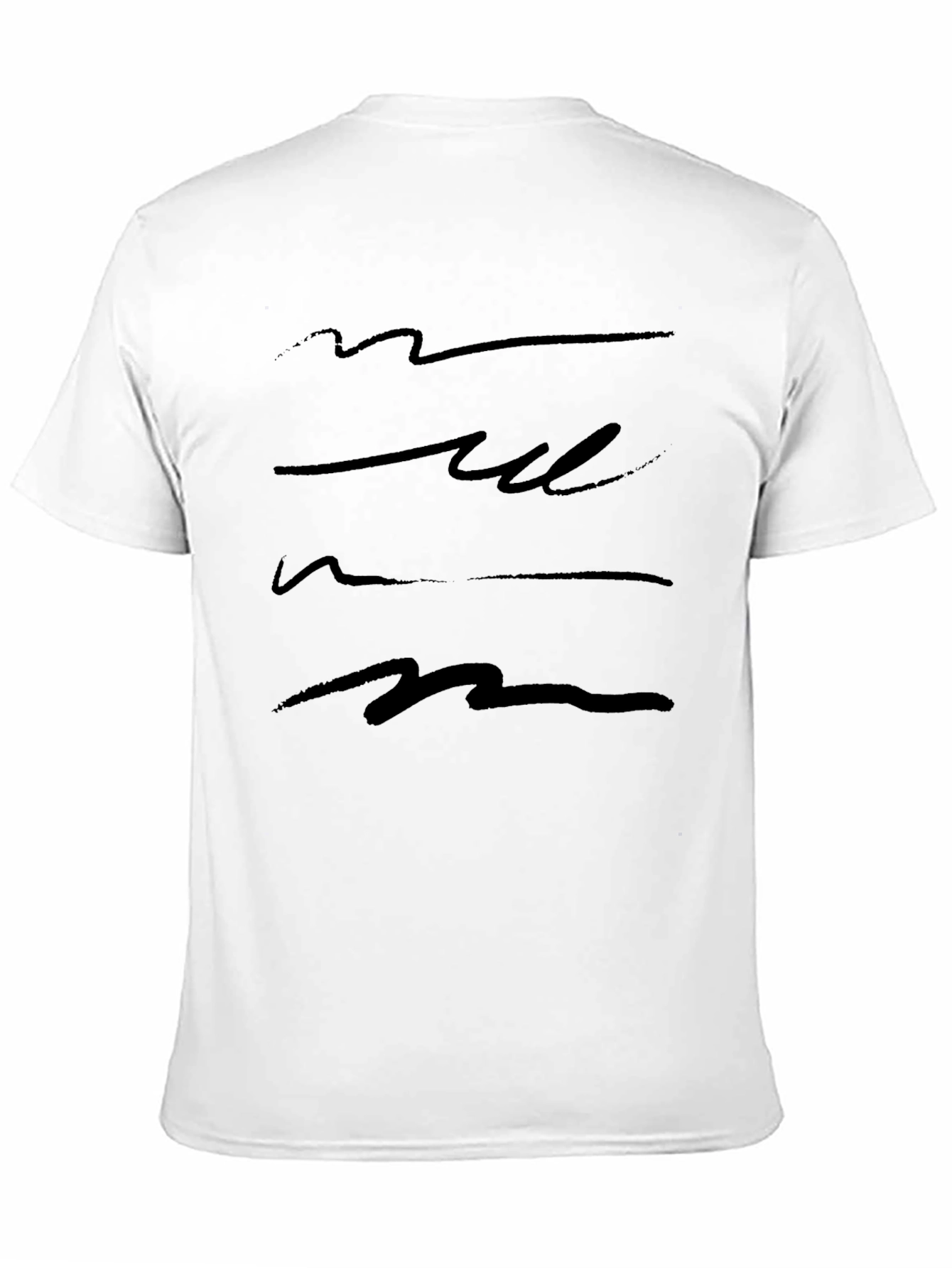 Black Men's Black Abstract Graphic Tee view 11