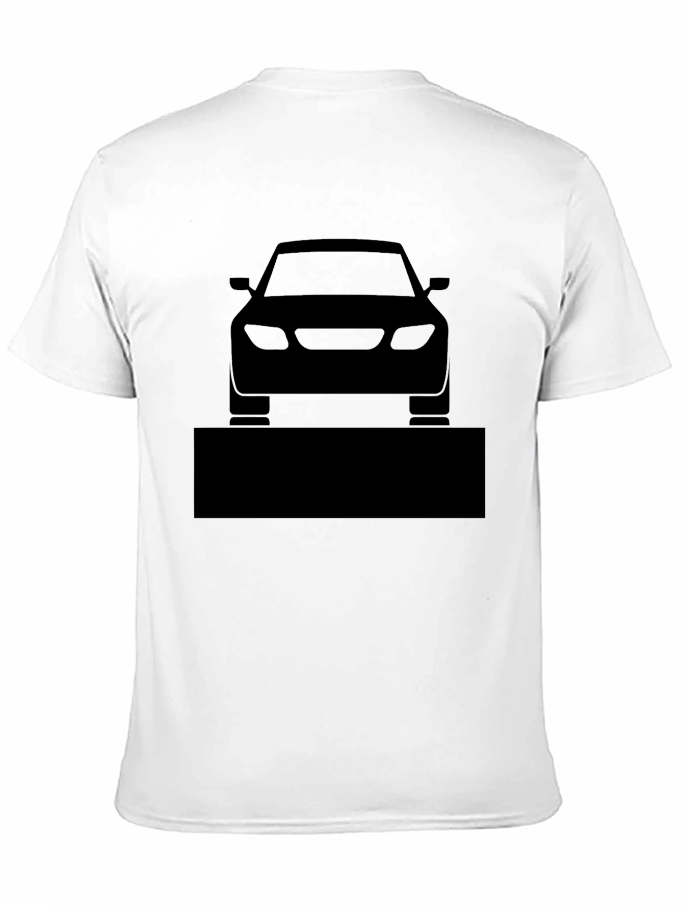 Black Men's Black Car Graphic T-Shirt view 11