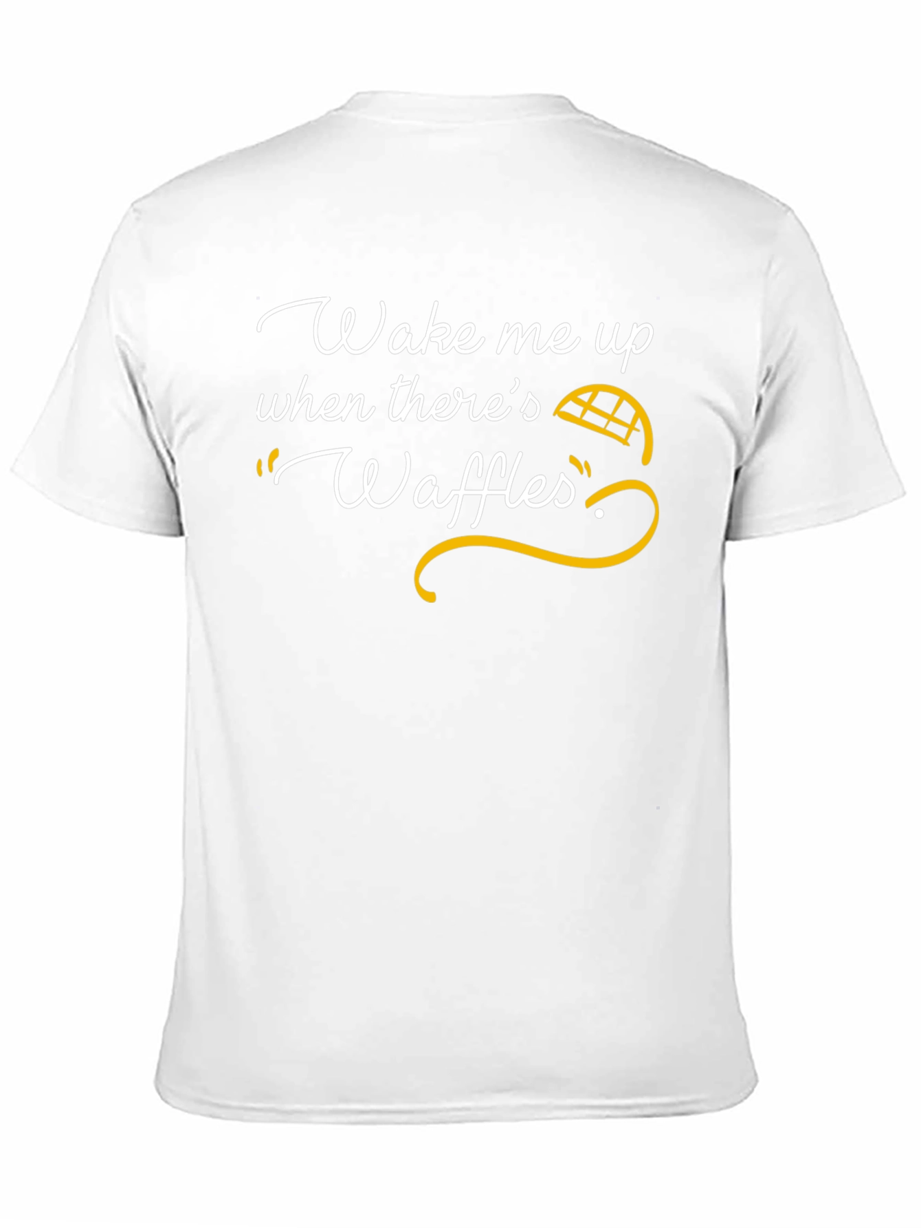 Black Wake Me Up Waffles T-Shirt view 11