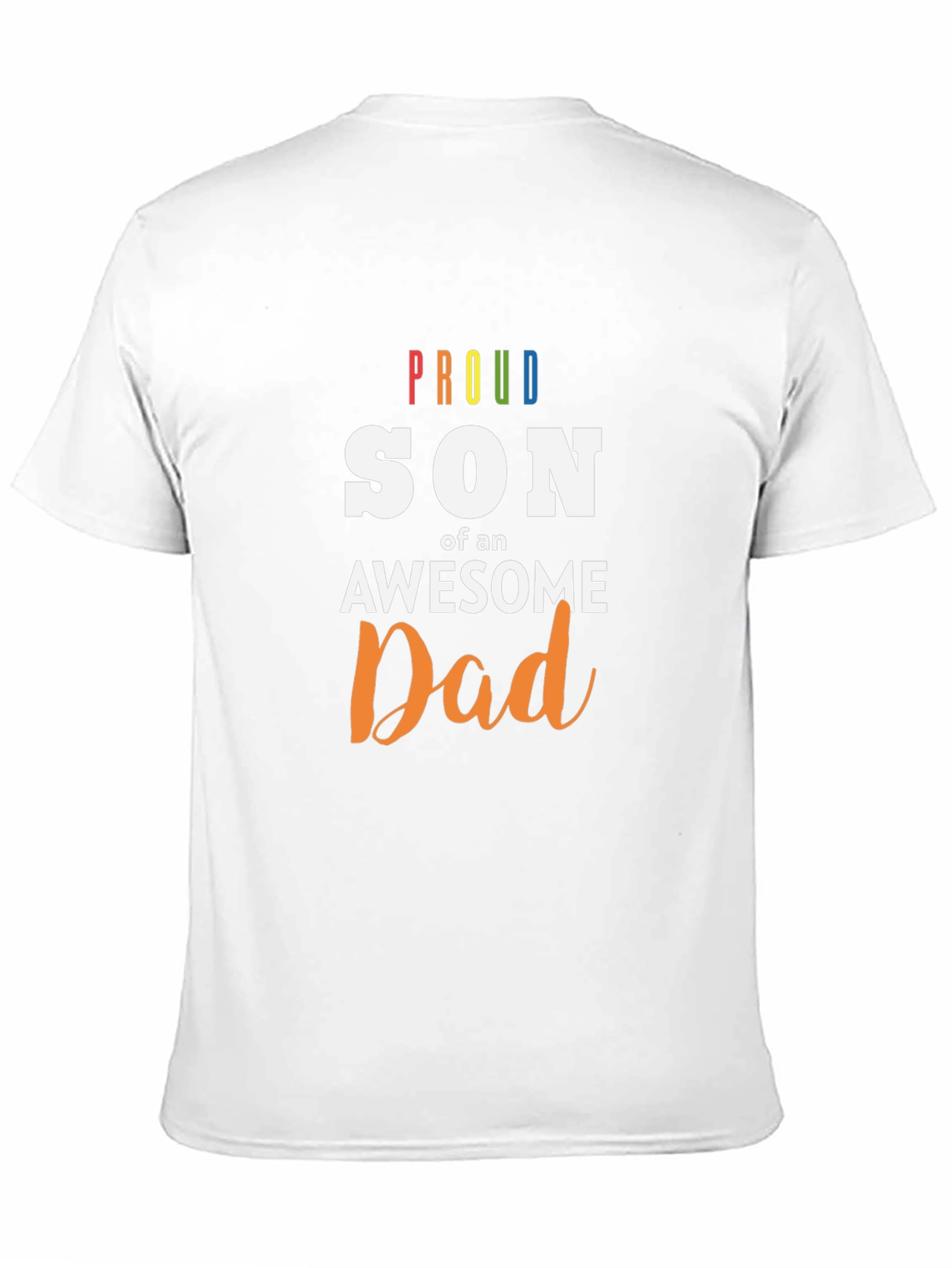Black Proud Son of an Awesome Dad T-Shirt view 11