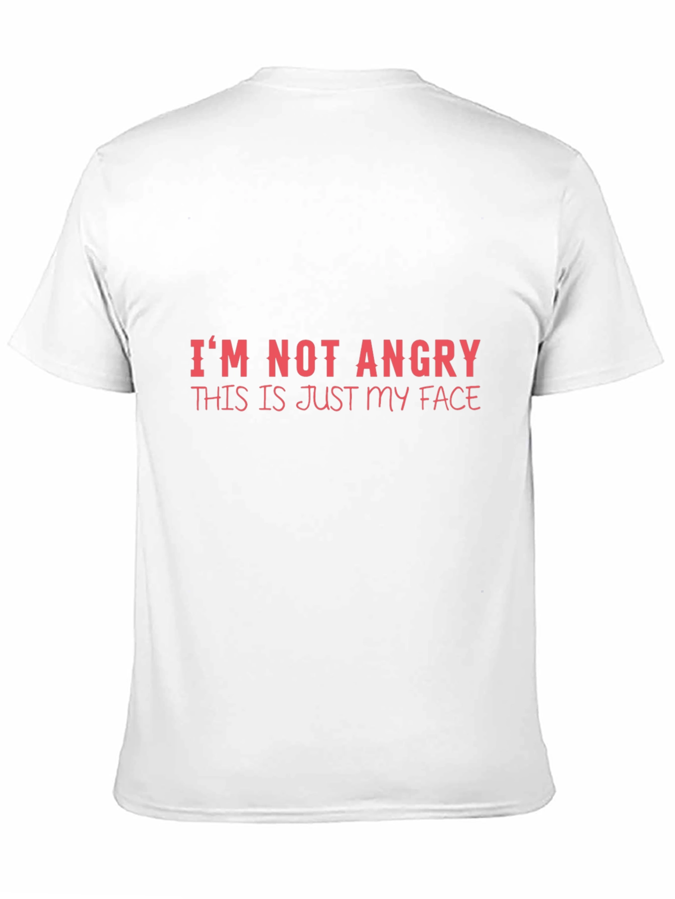 Black Funny I'm Not Angry T-Shirt view 11