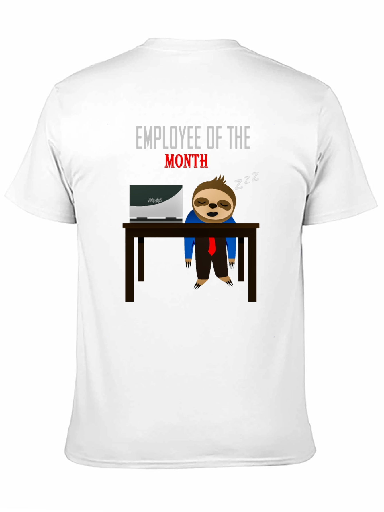 Black Employee of the Month Sloth T-Shirt view 11