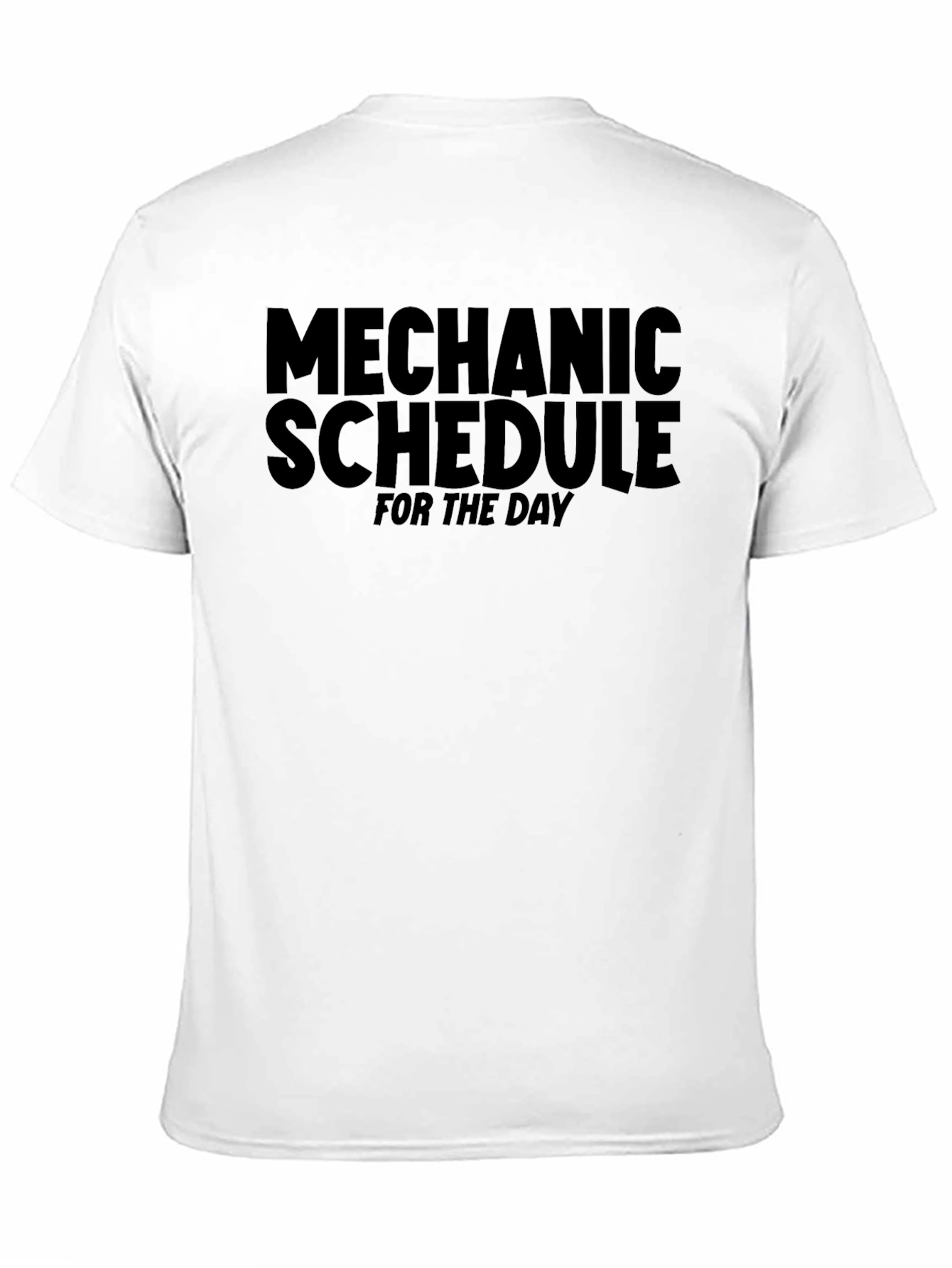 Black Mechanic Schedule Black T-Shirt view 11