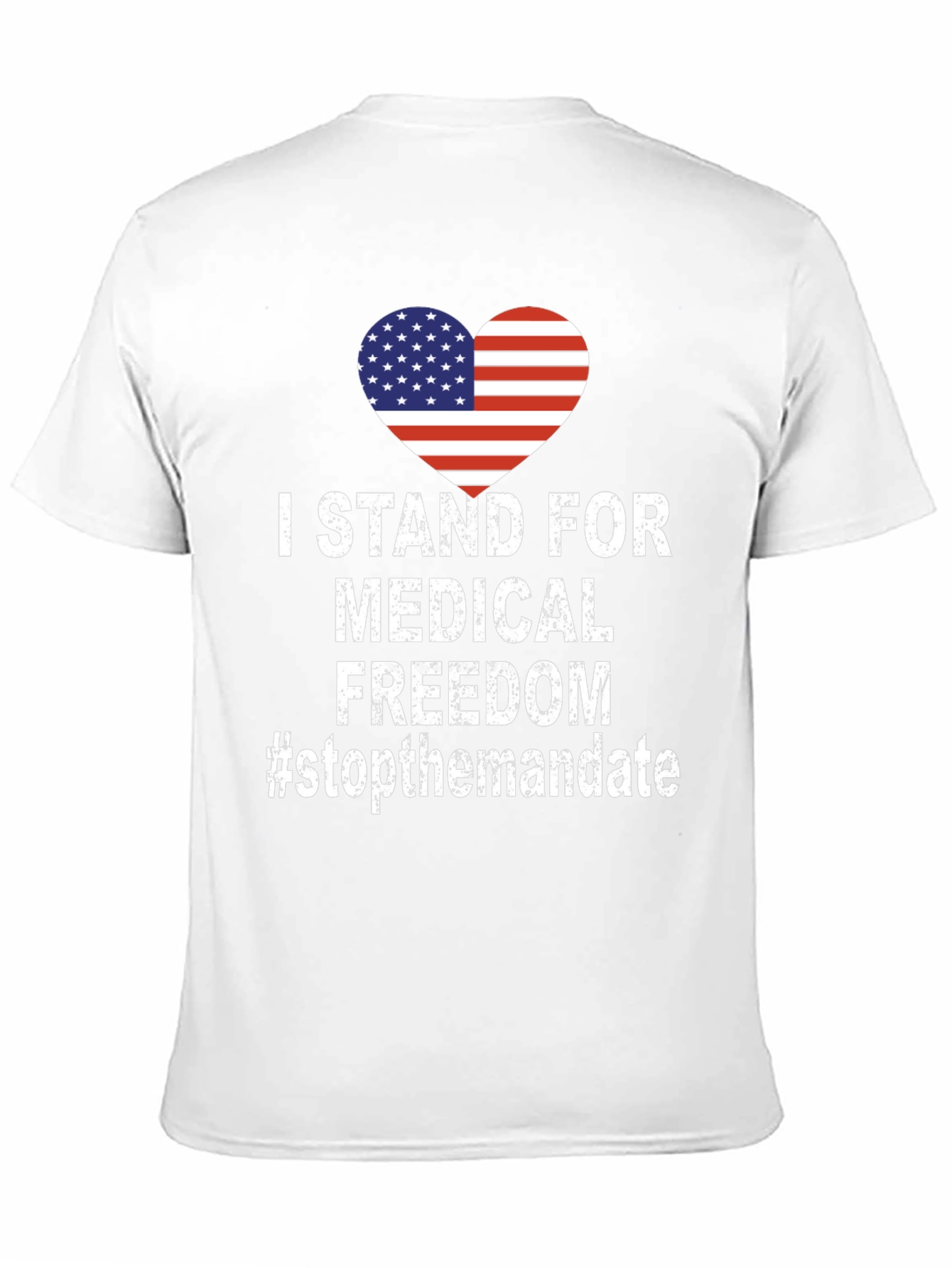 Black Medical Freedom T-Shirt - Stop The Mandate view 11