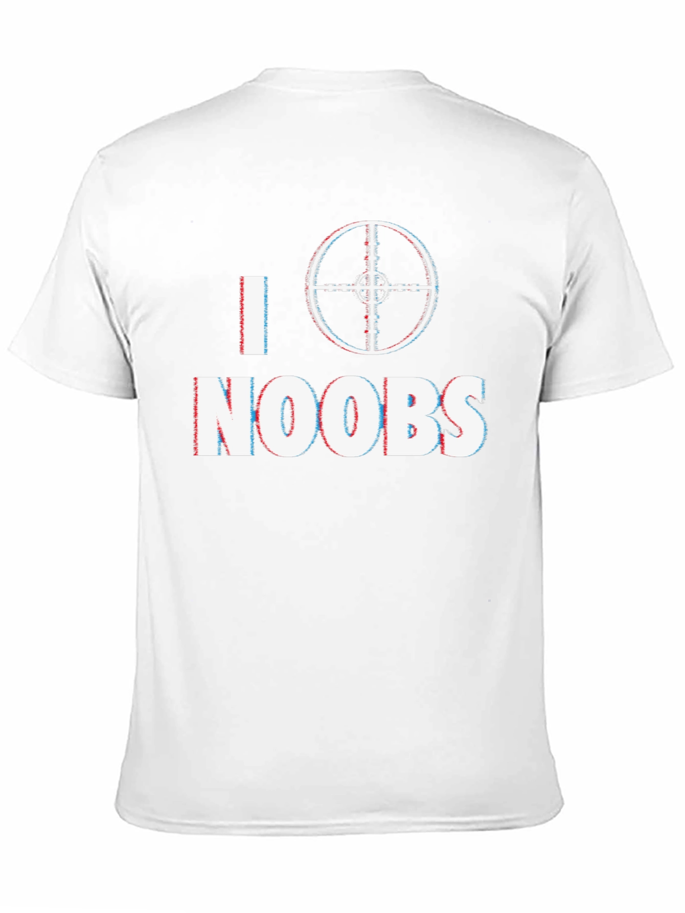Black I Target Noobs Black T-Shirt - Gaming Humor Tee view 11