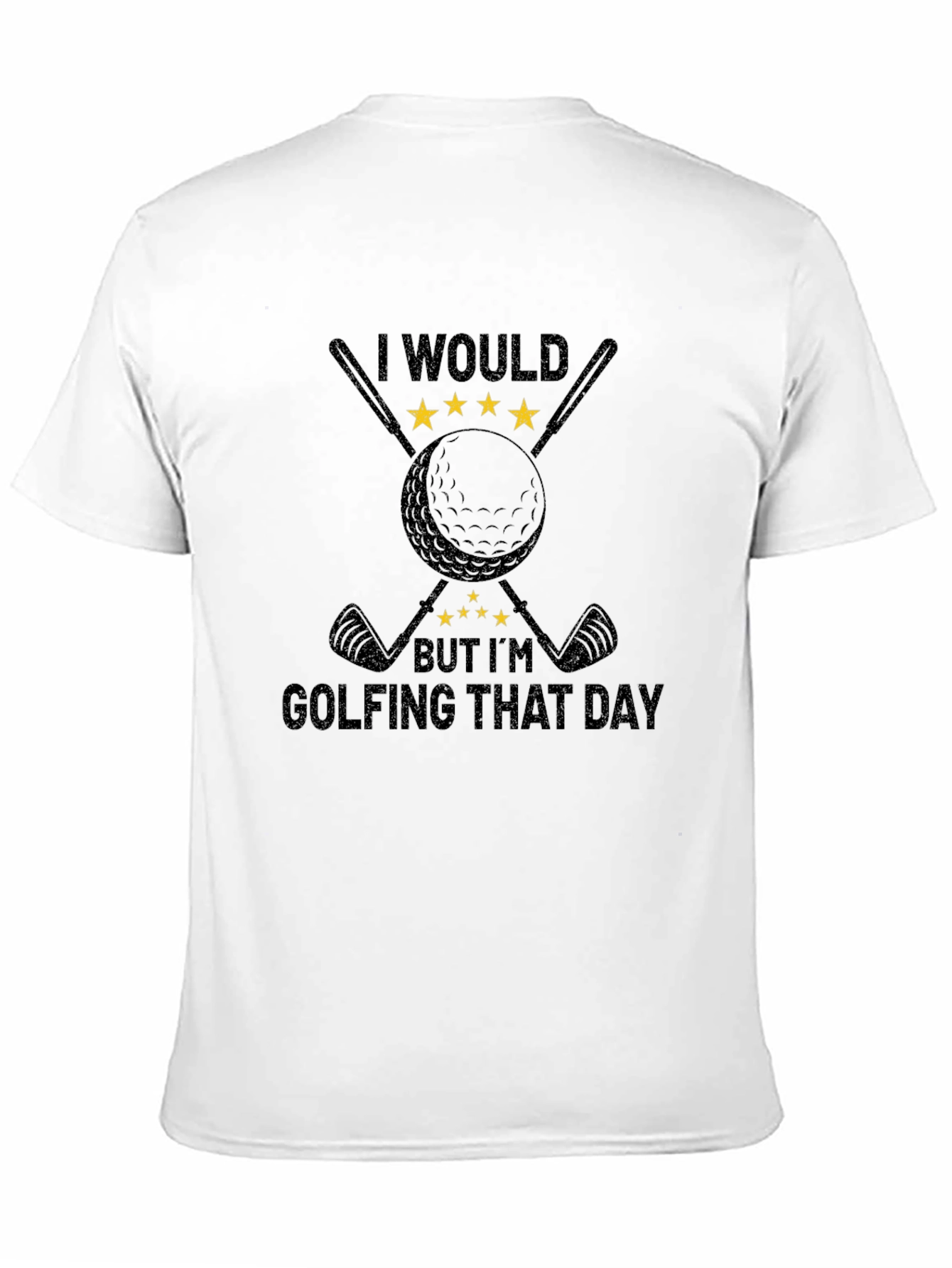 Black Golfing Day Tee: I Would But I'm Golfing T-Shirt view 11