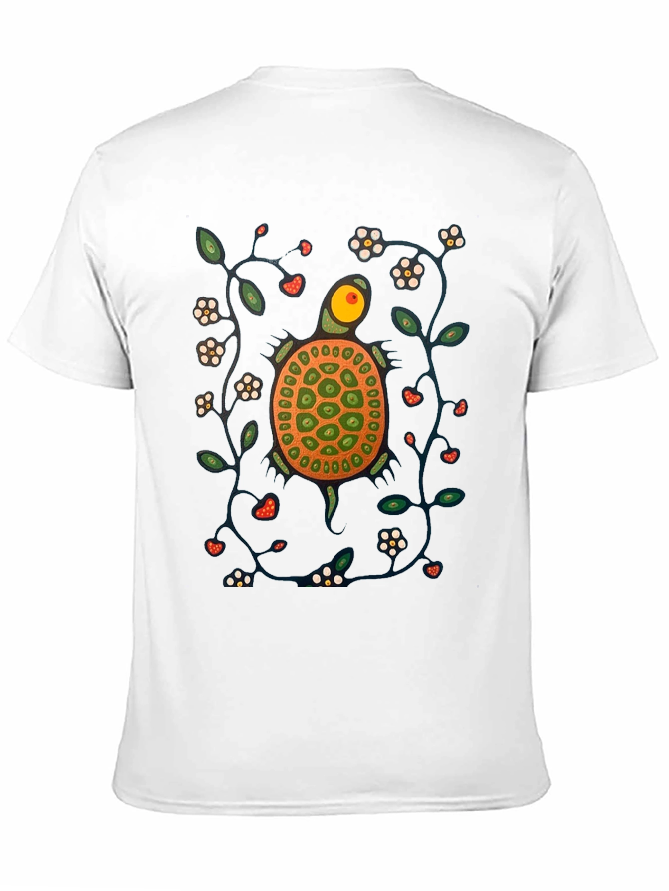 Black Turtle Graphic Print Crew Neck T-Shirt view 11