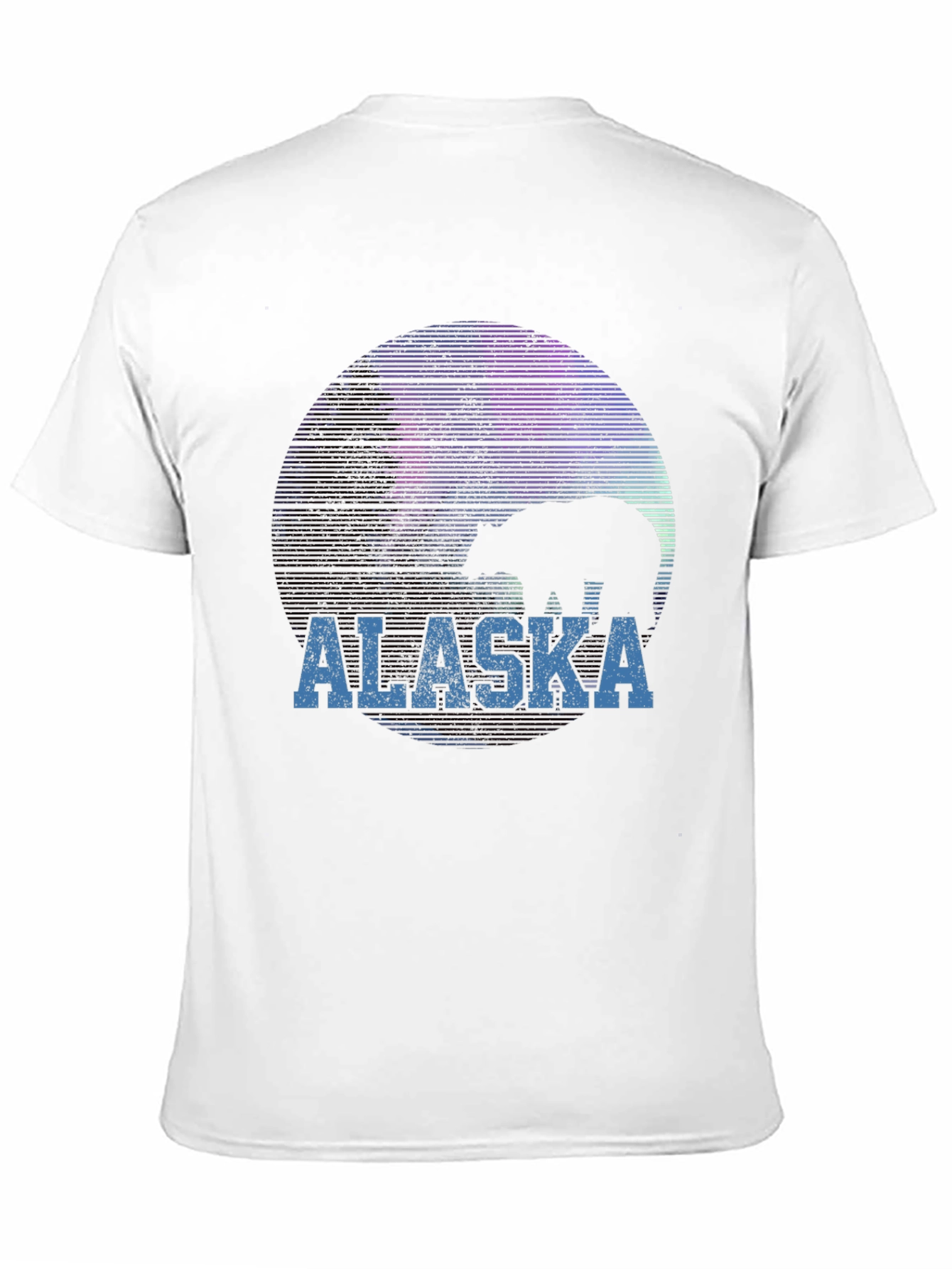 Black Alaska Bear Silhouette Graphic T-Shirt view 11