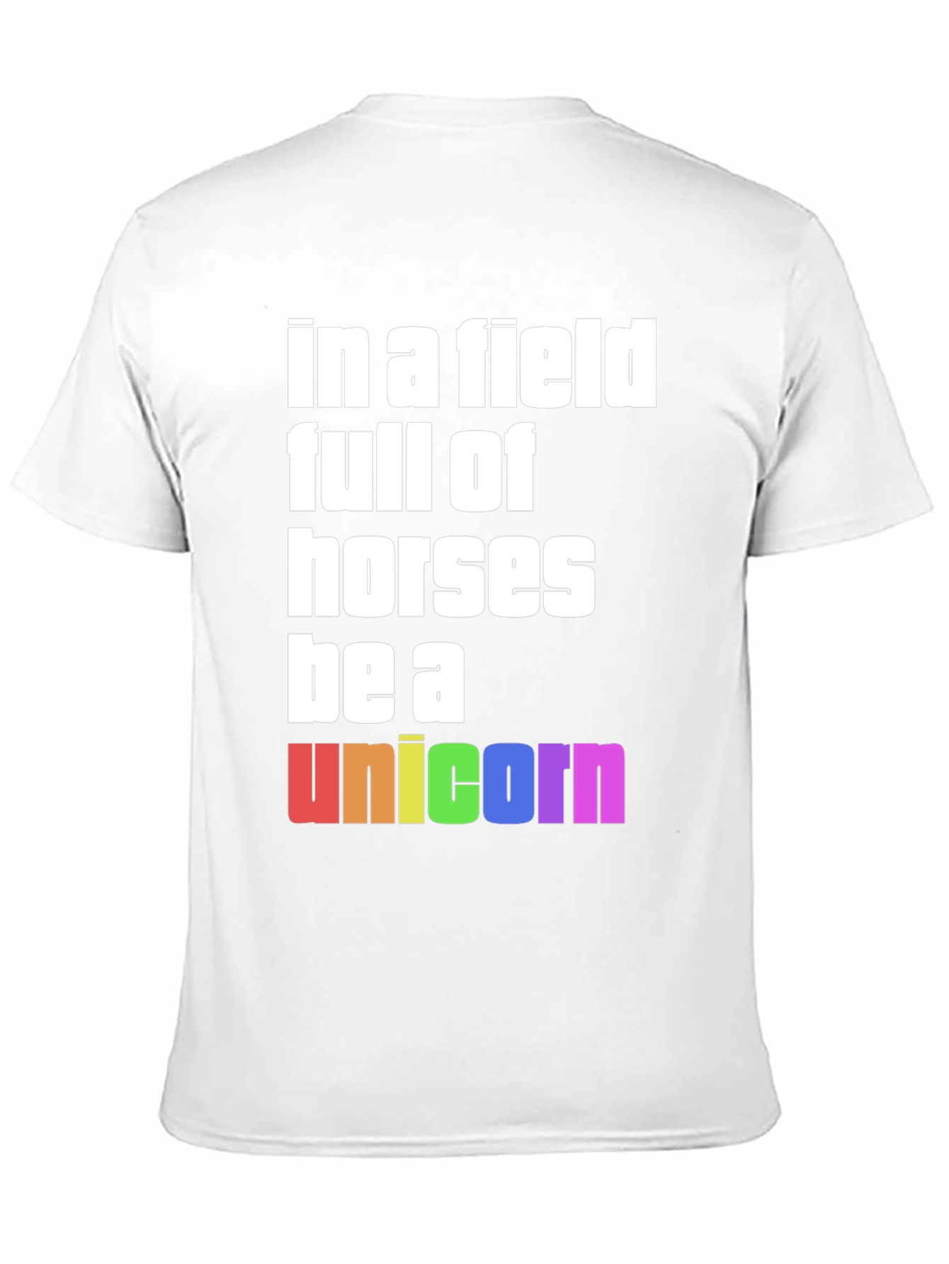 Black Unicorn Tee - Be Unique Rainbow Pride T-Shirt view 11