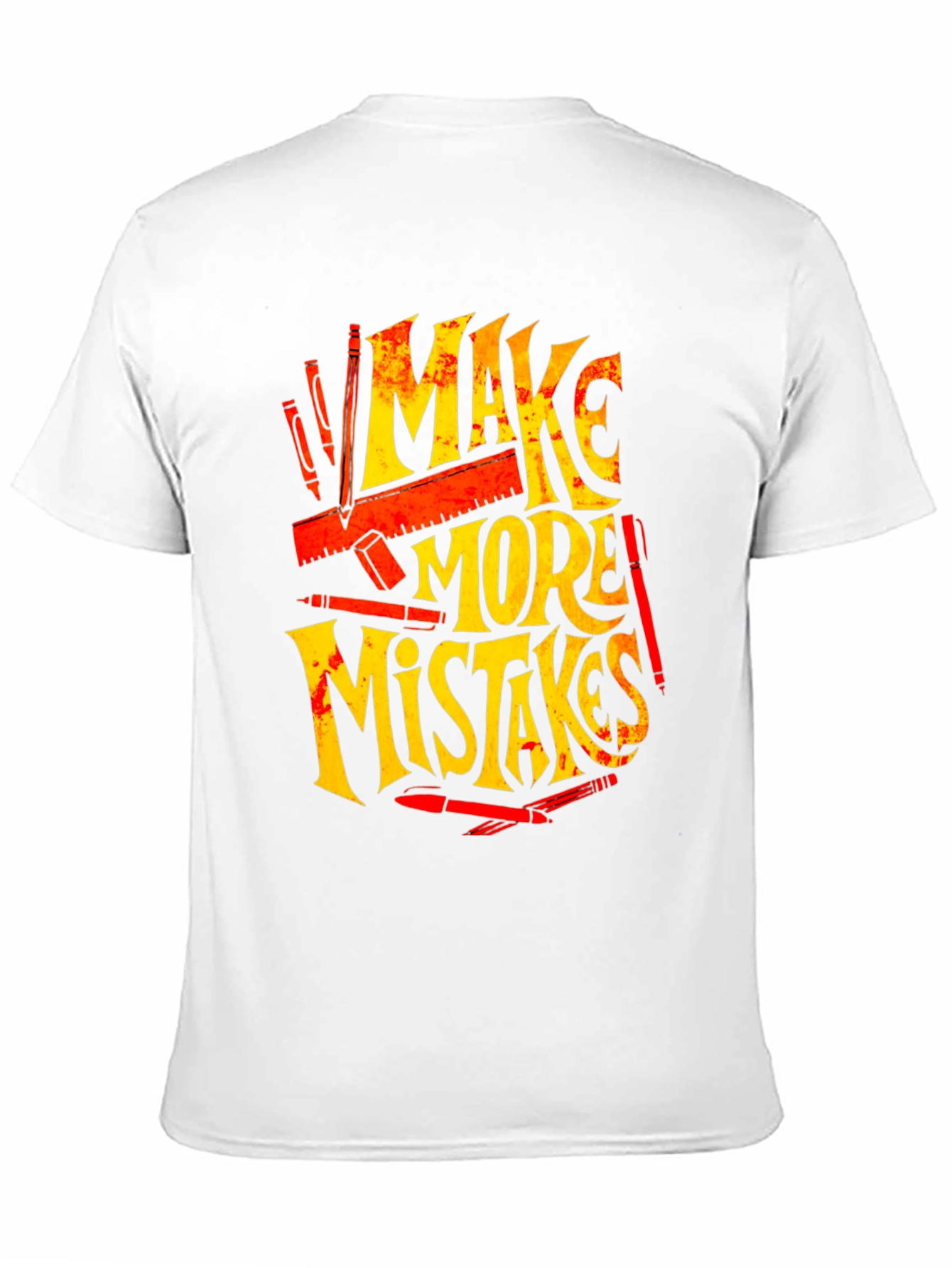 Black Make More Mistakes Graphic Tee - Black view 11