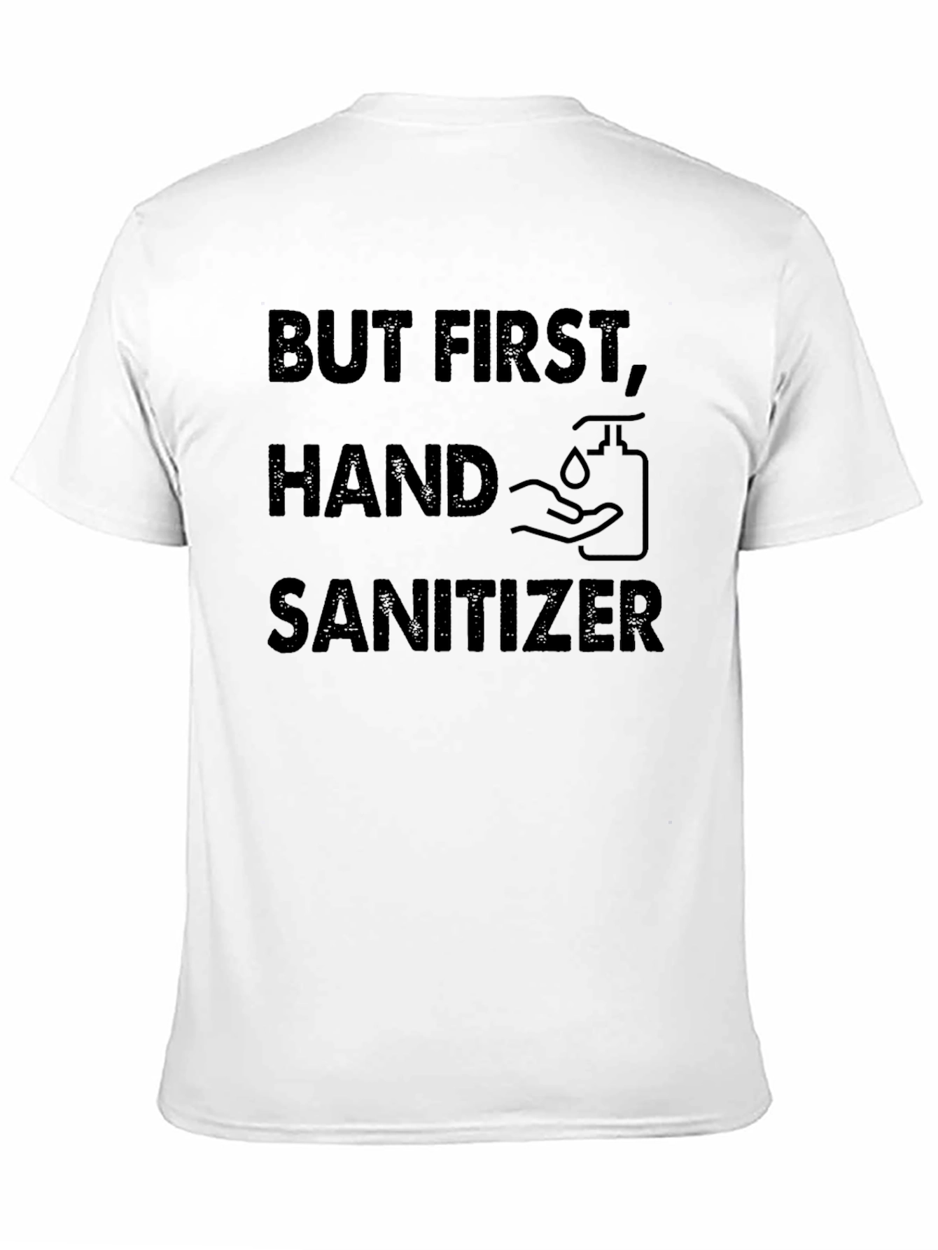 Black But First, Hand Sanitizer Graphic Tee - Black view 11