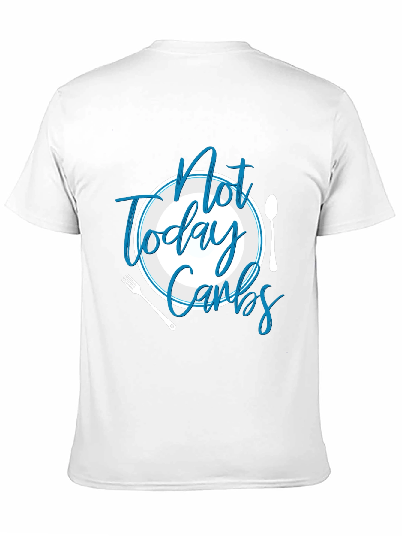Black Funny "Not Today Carbs" Graphic T-Shirt view 11
