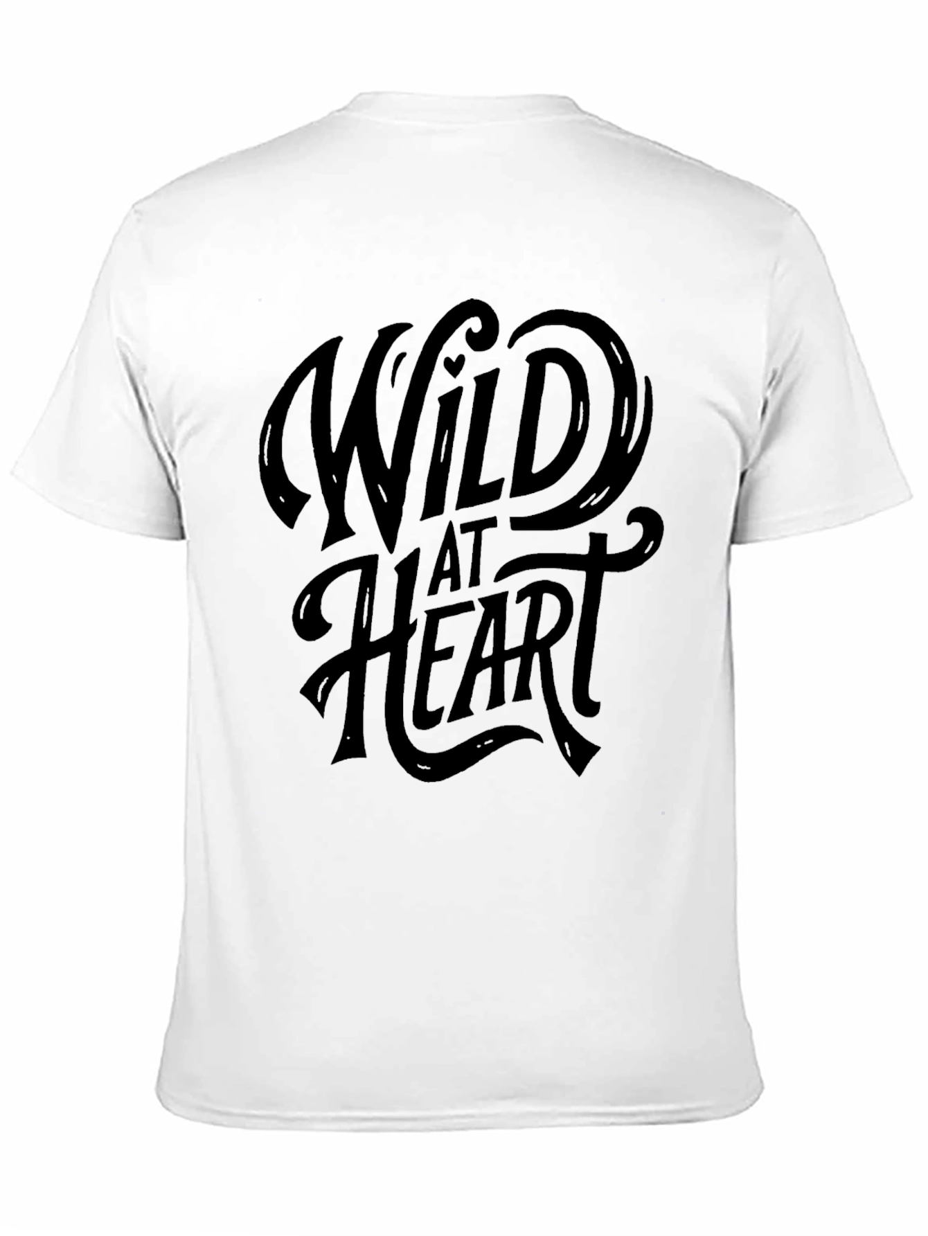 Black Wild at Heart Graphic Tee - Unisex Black T-Shirt view 11