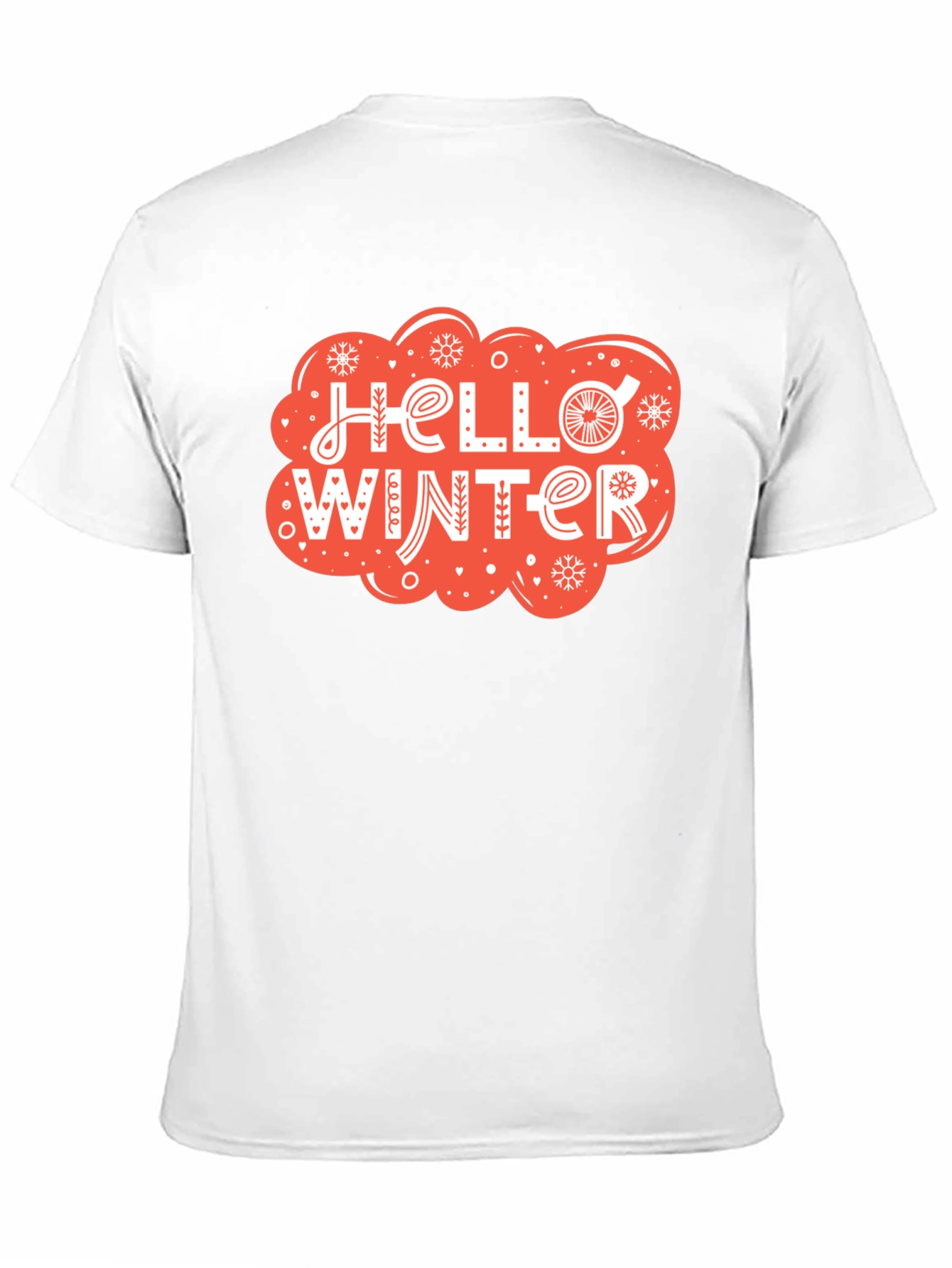Black Hello Winter Graphic Tee - Cozy Holiday Shirt view 11