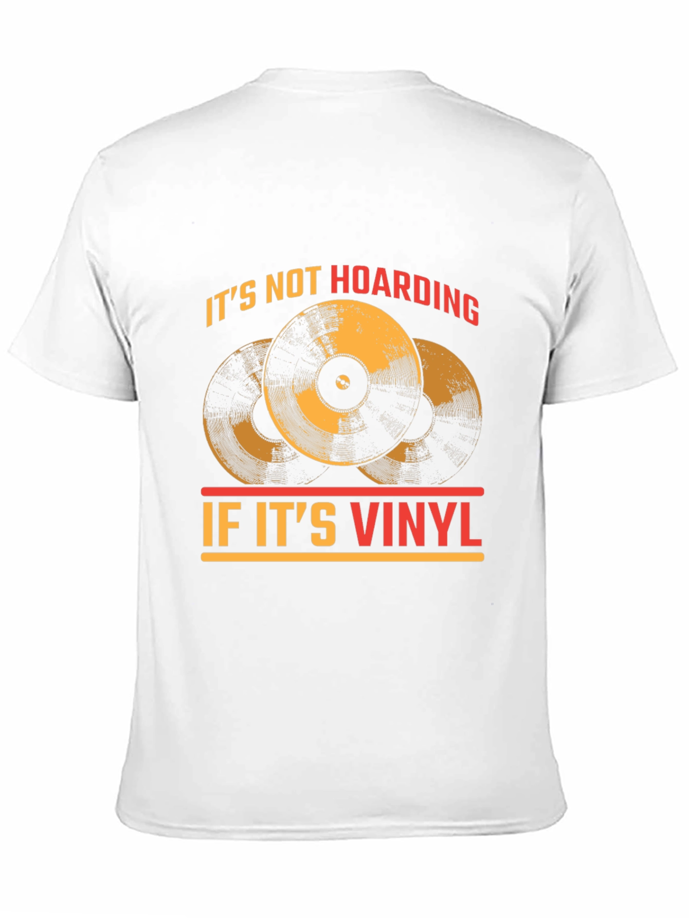Black Vinyl Record Collector T-Shirt - "It's Not Hoarding!" view 11