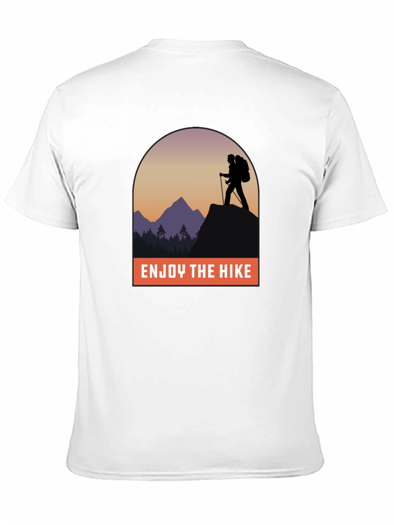 Black Enjoy the Hike Graphic Tee - Adventure Awaits! view 11