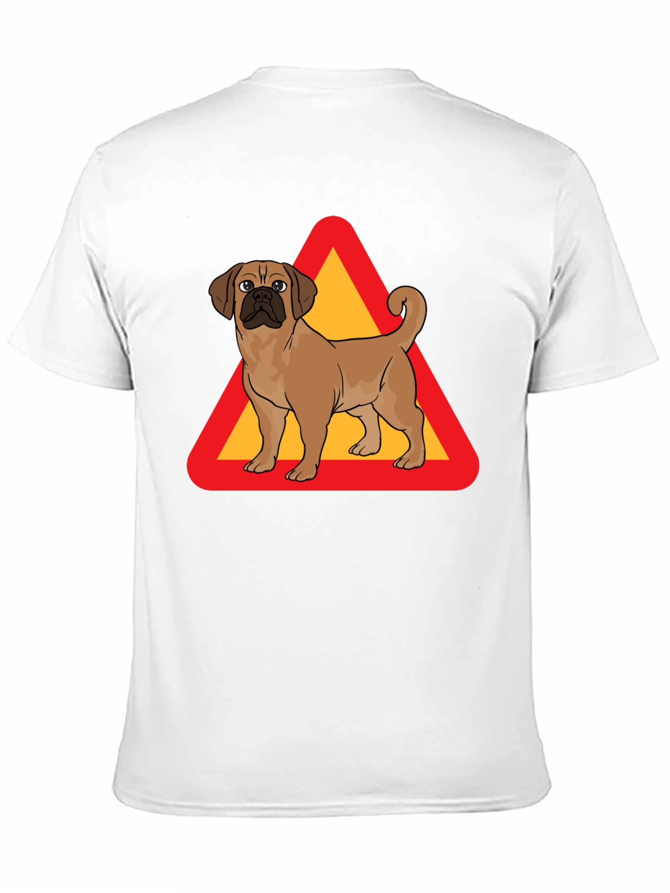 Black Dog Crossing T-Shirt - Novelty Graphic Tee view 11
