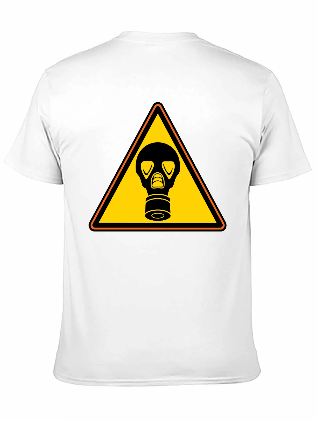 Black Hazard Gas Mask T-Shirt - Classic Black Tee view 11