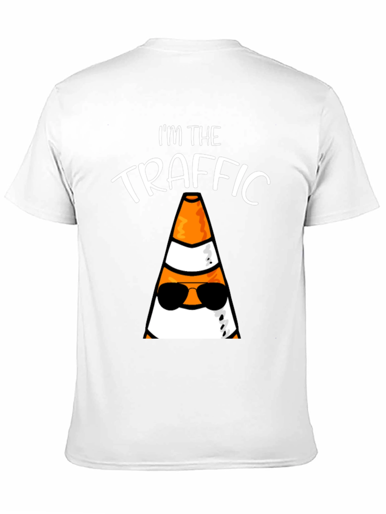 Black I'm the Traffic Cone T-Shirt view 11