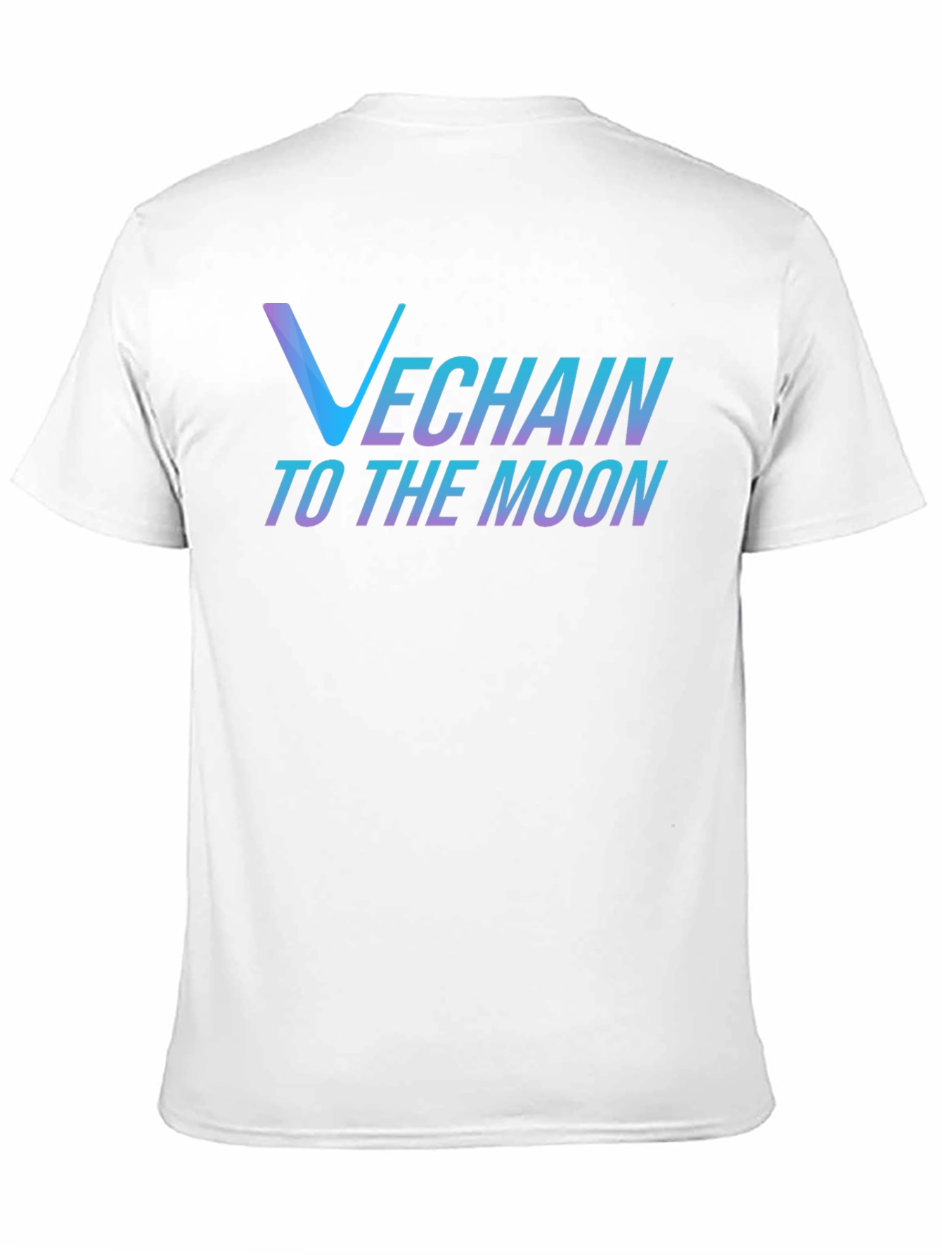 Black VeChain Crypto T-Shirt - To The Moon Design view 11