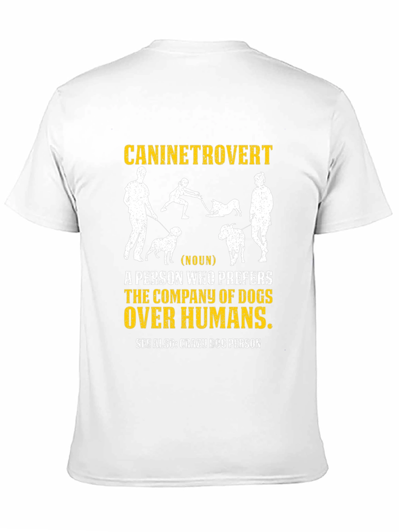 Black Caninetrovert T-Shirt - Dog Lover Apparel view 11