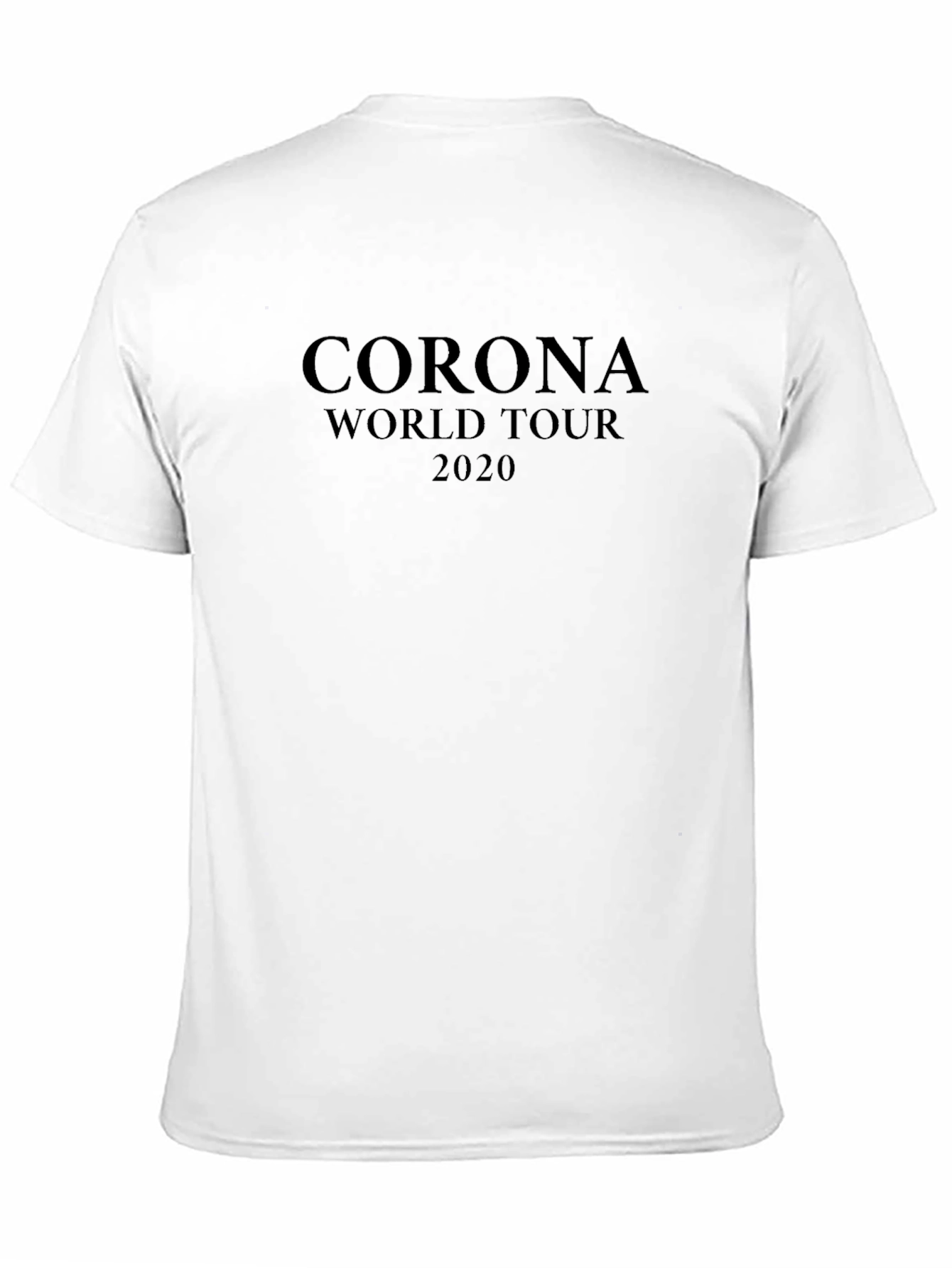 Black Corona World Tour 2020 Black T-Shirt view 11