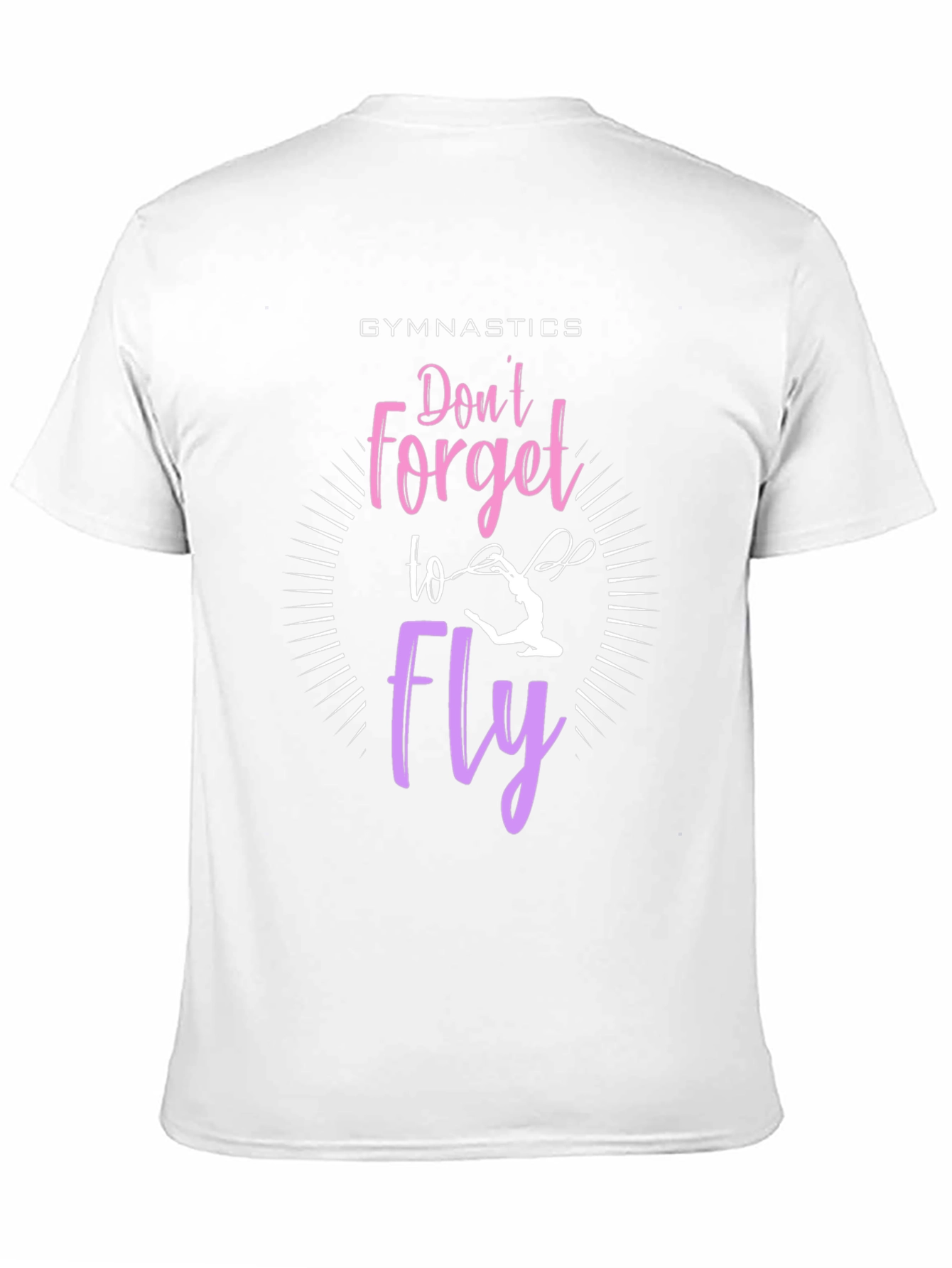 Black Gymnastics 'Don't Forget To Fly' Graphic T-Shirt view 11