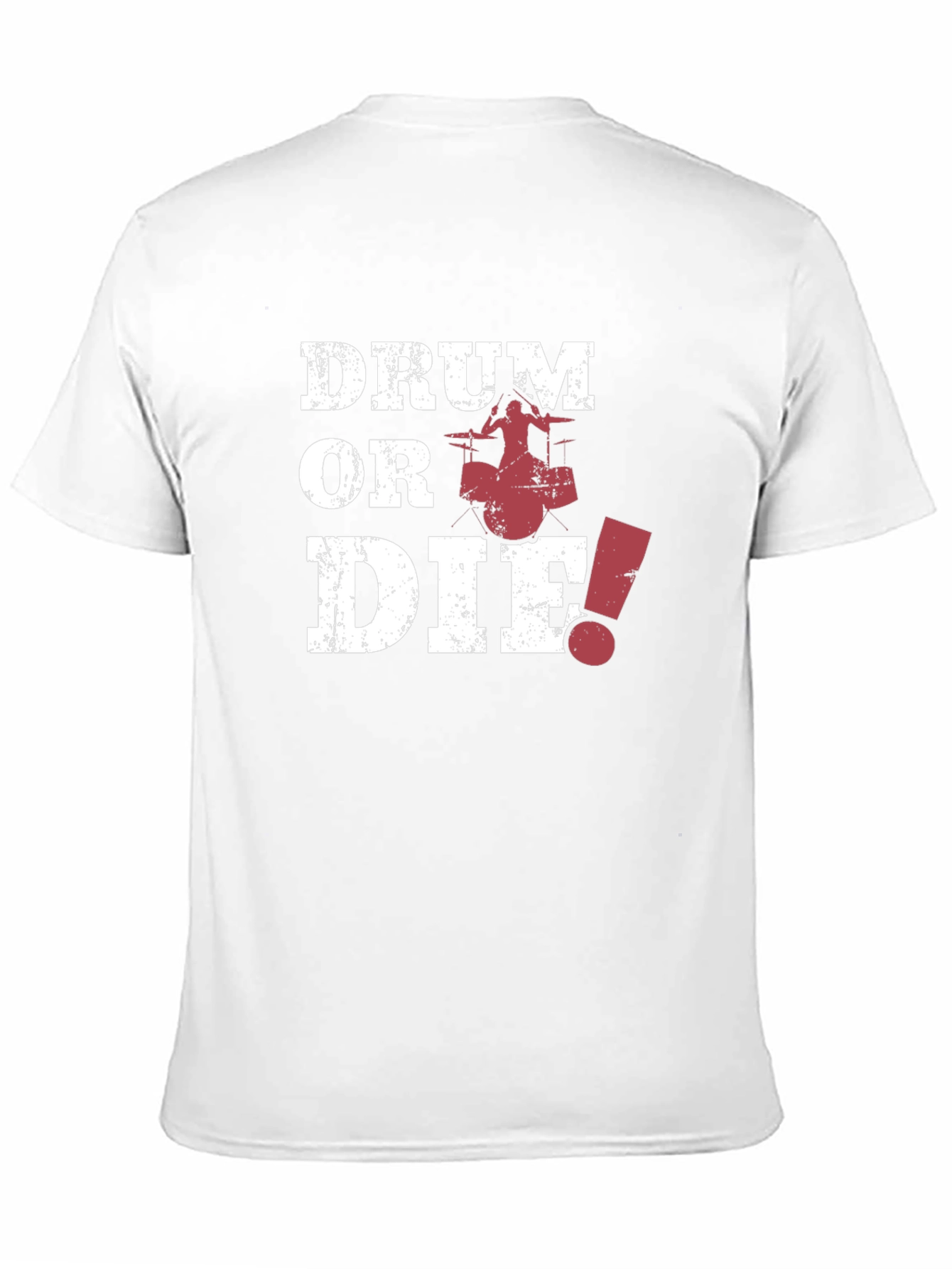 Black Drum or Die! Graphic Print Black T-Shirt view 11