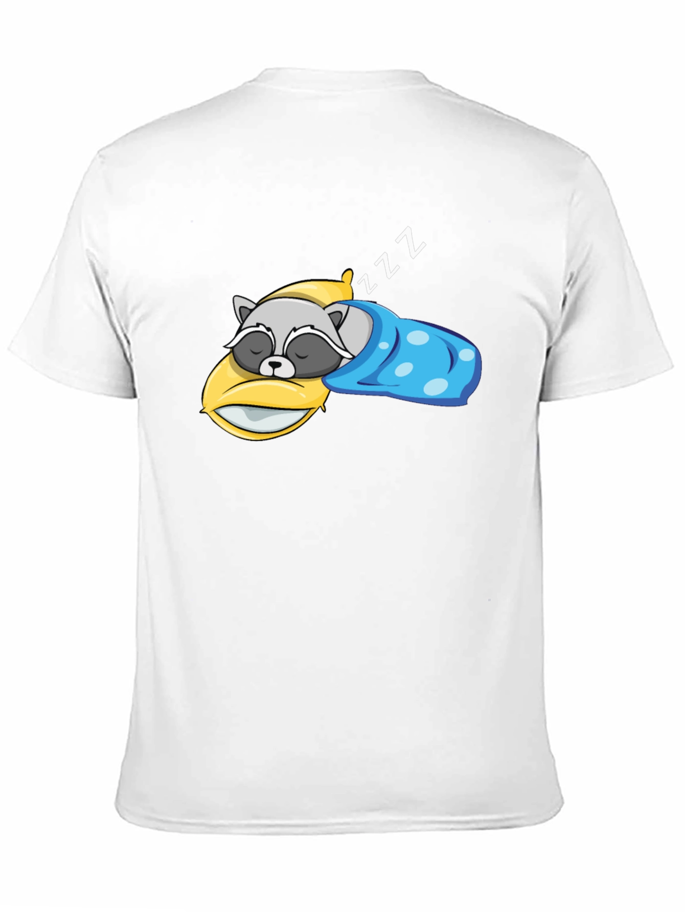 Black Sleeping Raccoon Graphic T-Shirt view 11