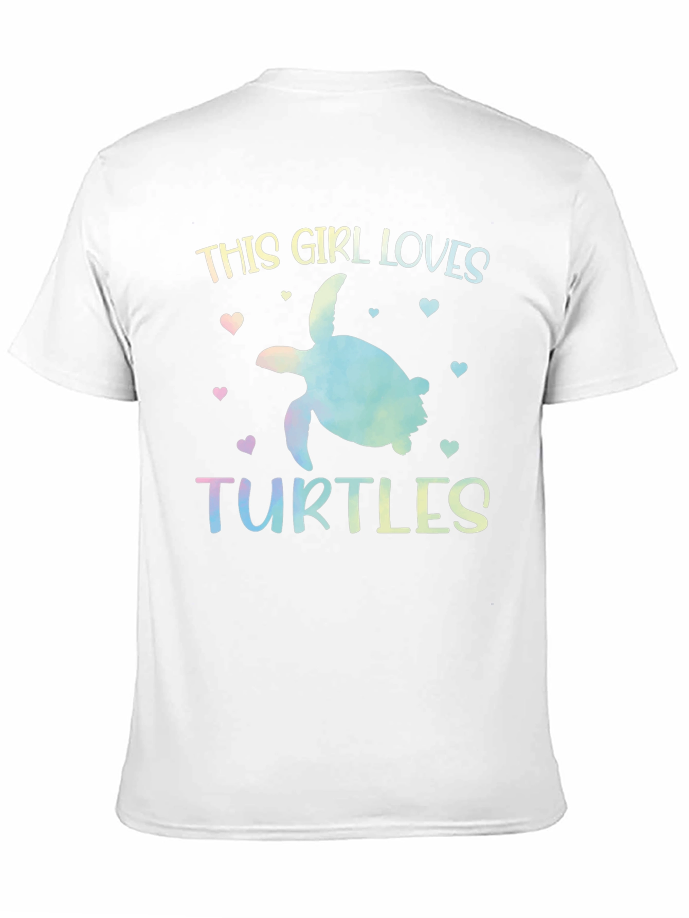Black This Girl Loves Turtles Graphic T-Shirt view 11