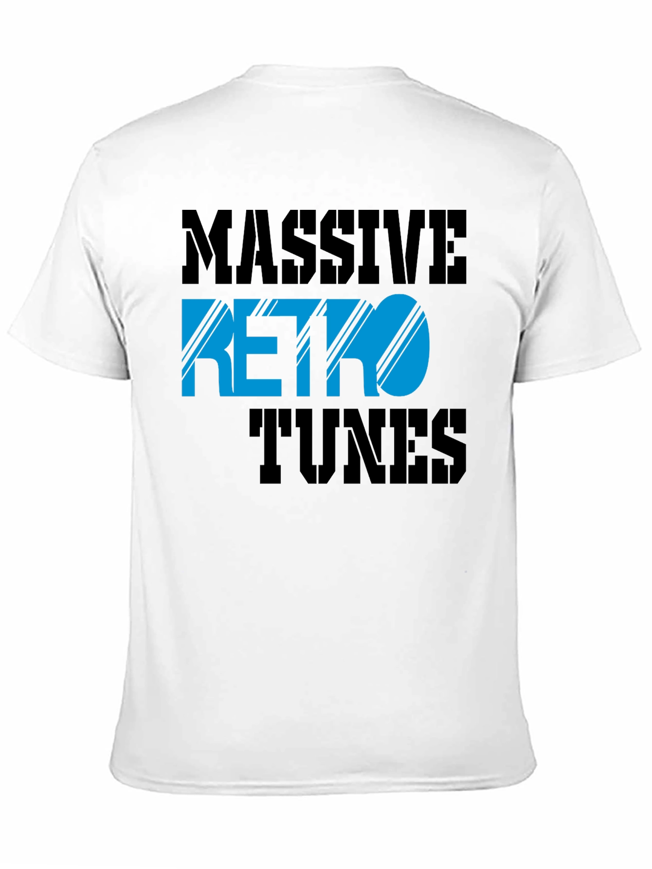Black Massive Retro Tunes Graphic T-Shirt view 11