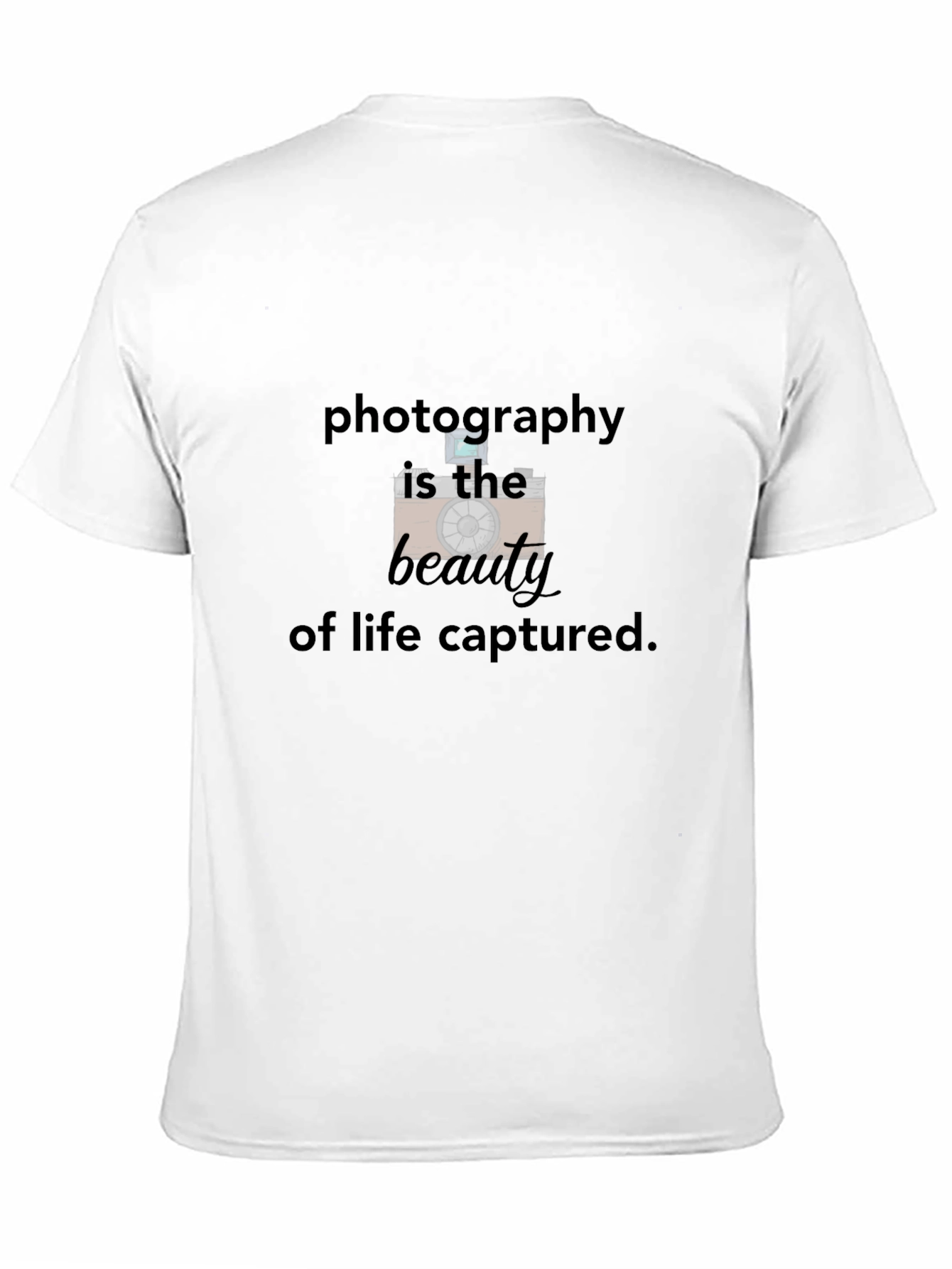 Black Photography Beauty of Life Captured Tee view 11
