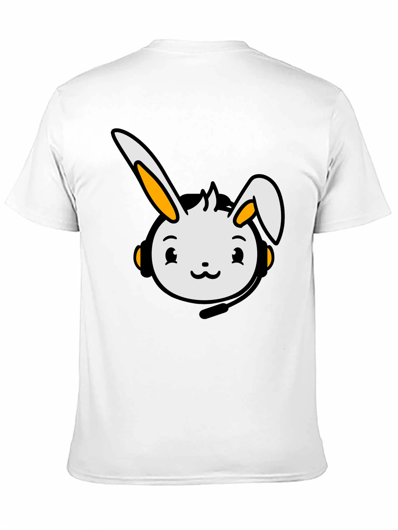 Black Cute Bunny Graphic T-Shirt - Black view 11