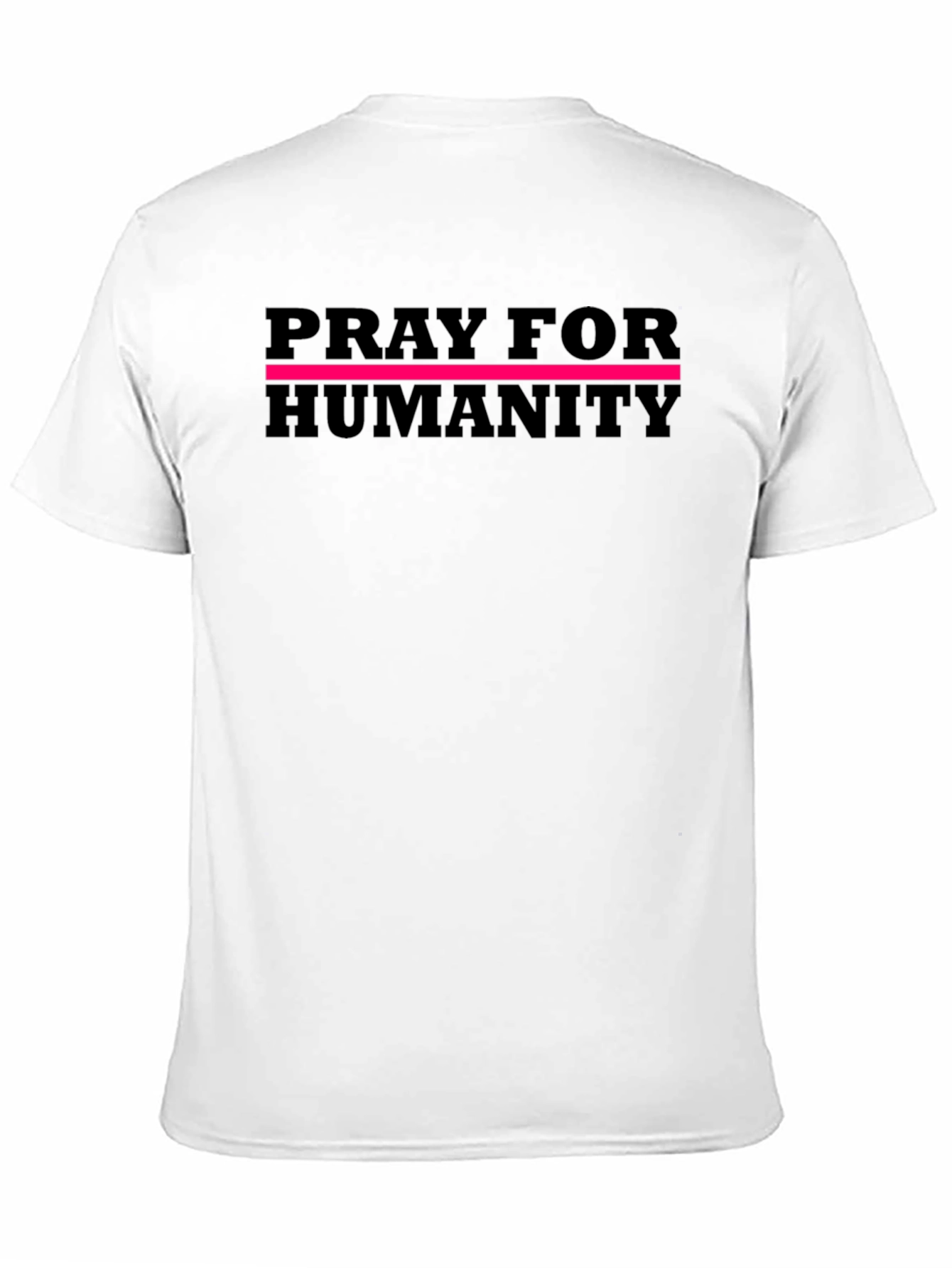 Black Pray For Humanity Graphic T-Shirt - Black view 11