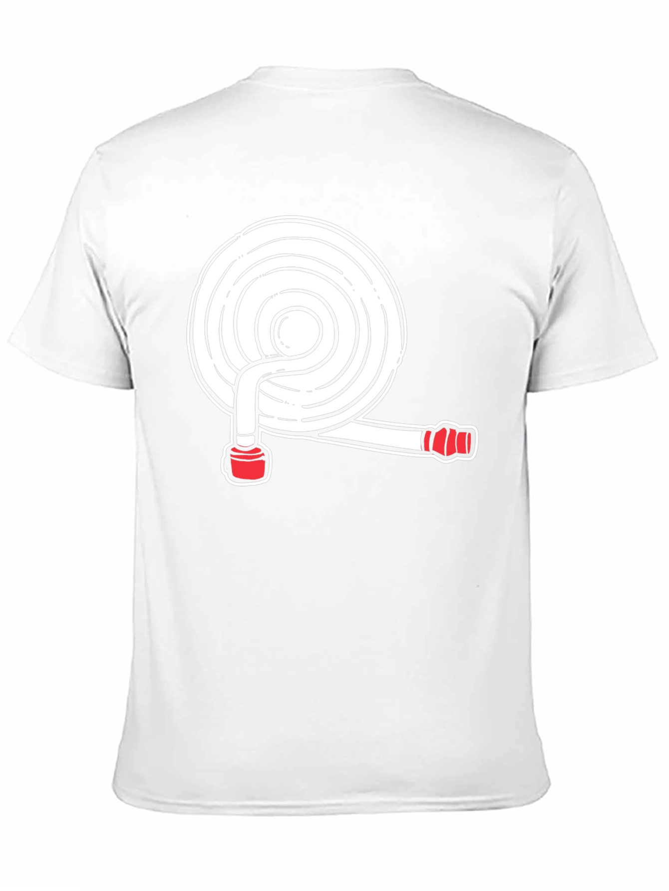 Black Fire Hose Graphic Tee - Black Cotton Blend Shirt view 11