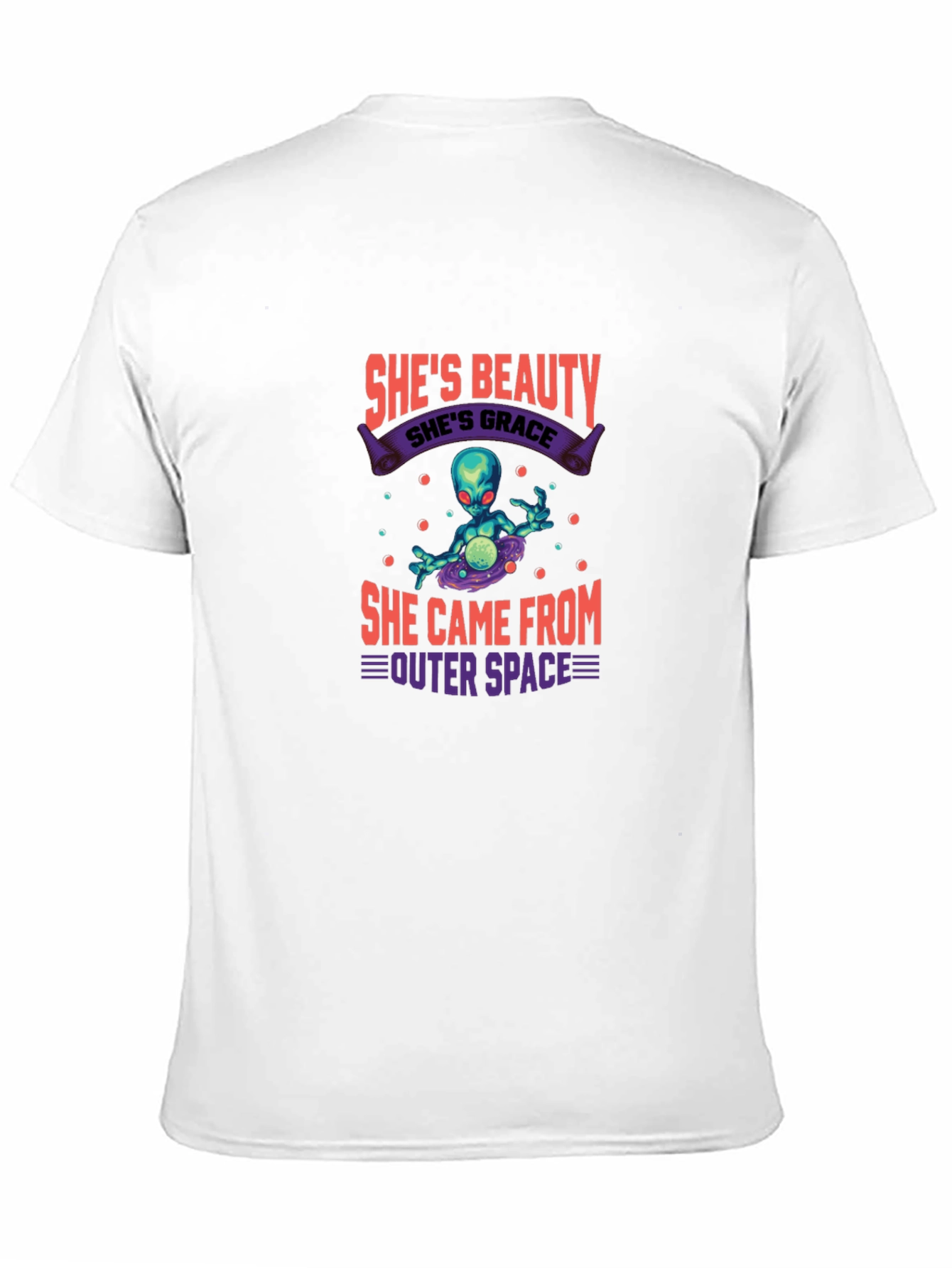 Black She's Beauty She's Grace Alien Graphic Tee view 11