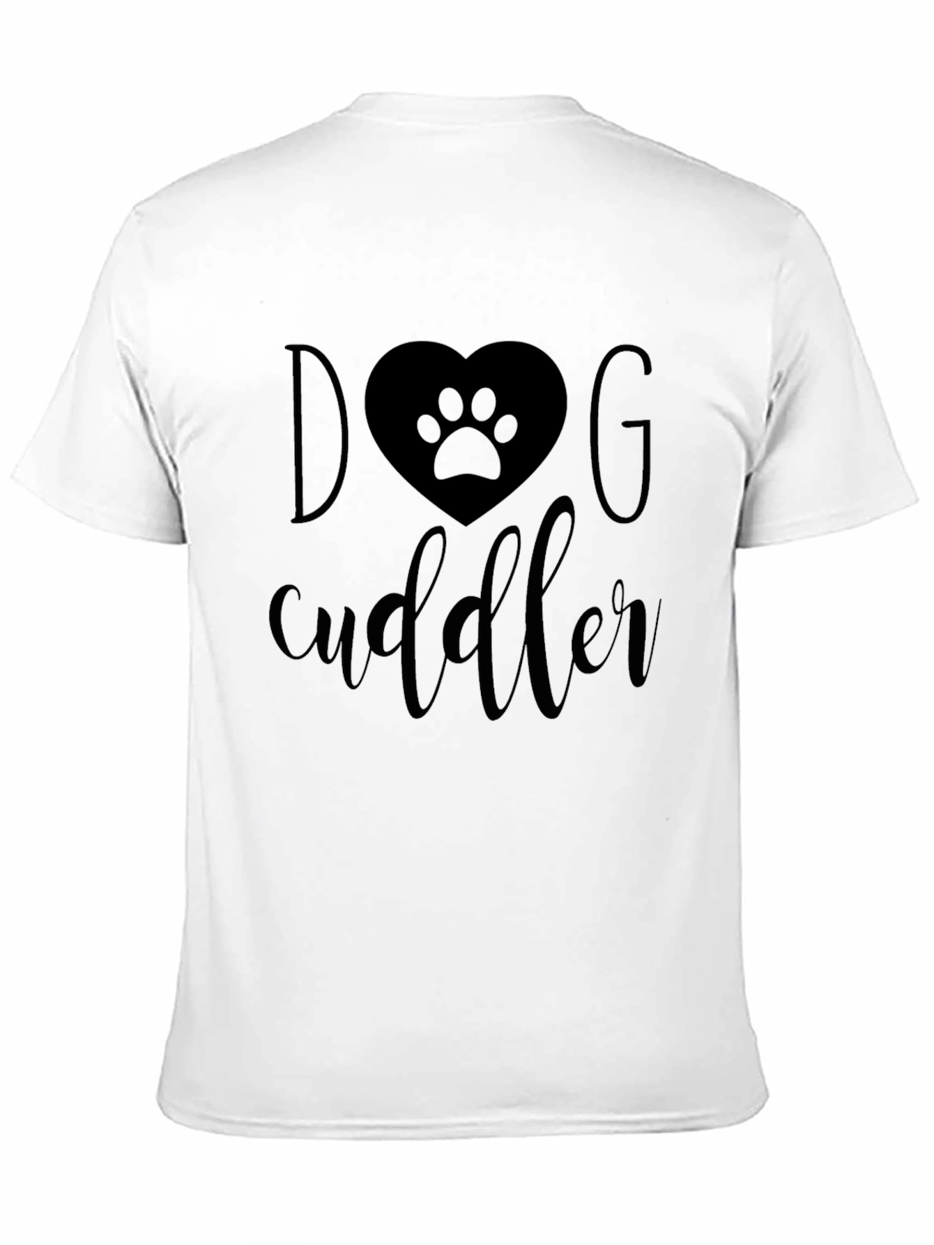 Black Dog Cuddler Graphic T-Shirt - Soft & Comfortable view 11