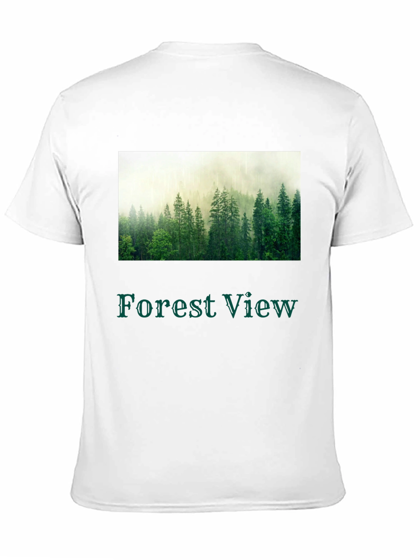 Black Forest View T-Shirt - Nature Inspired Graphic Tee view 11