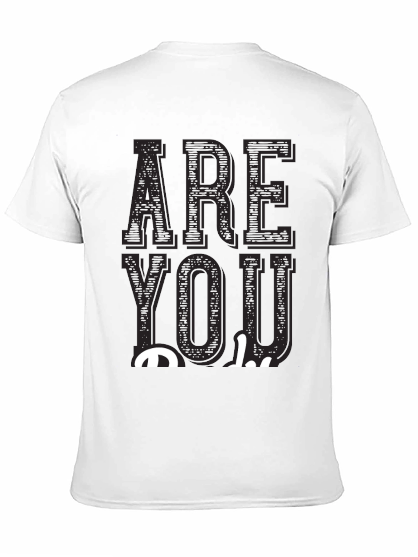 Black Are You Okay? Graphic Tee - Black Casual T-Shirt view 11