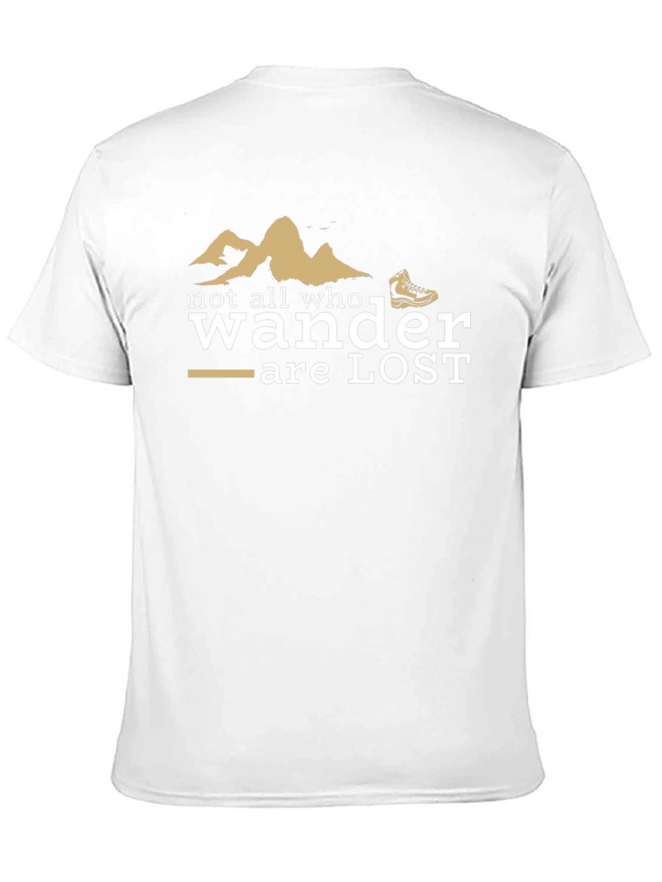 Black Wanderer T-Shirt - Not All Who Wander Are Lost view 11