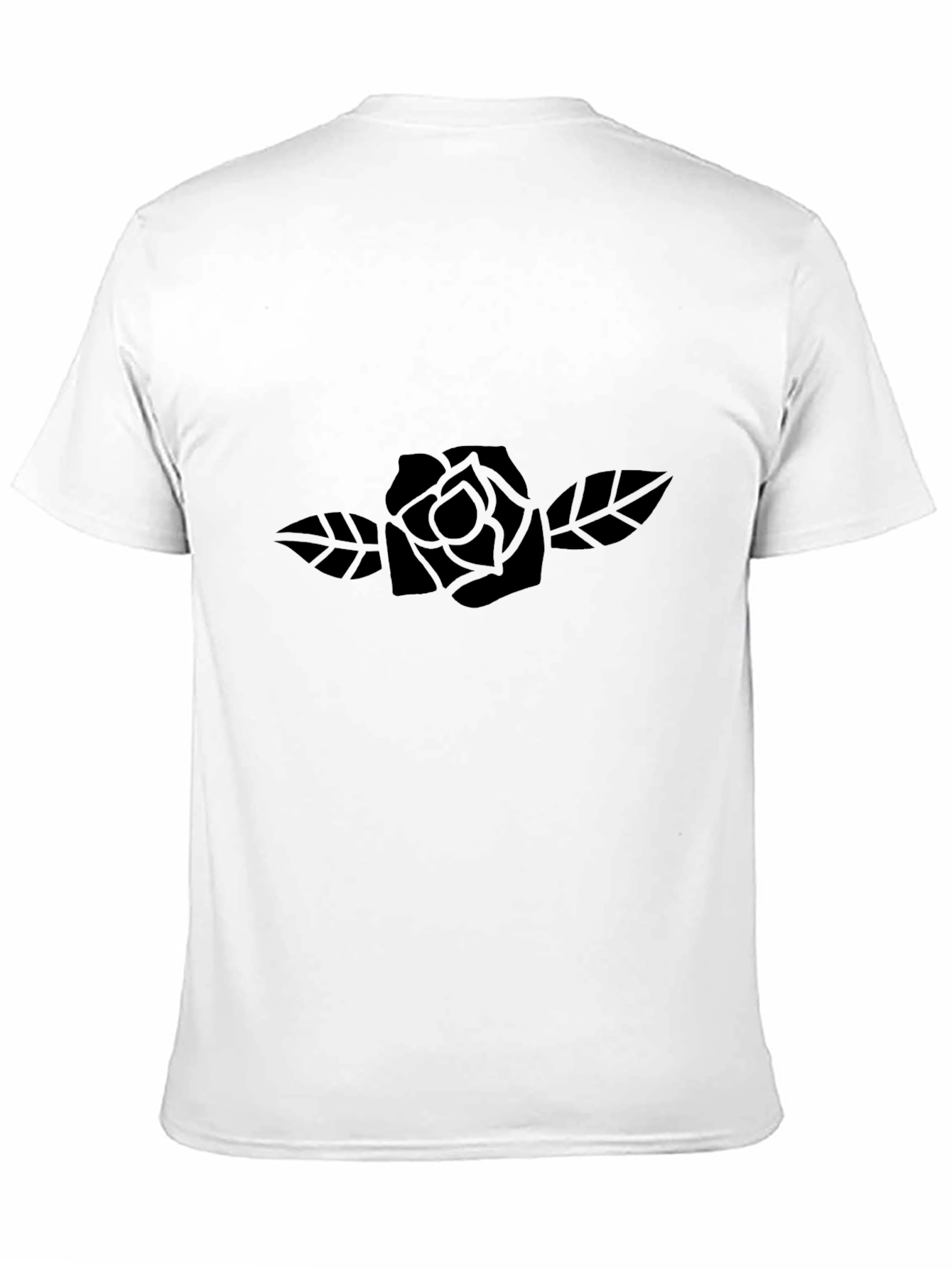 Black Men's Black Rose Graphic Tee - Classic Fit view 11