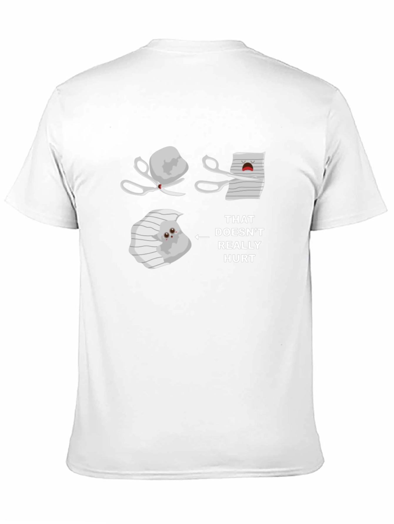 Black Rock Paper Scissors T-Shirt - Funny Graphic Tee view 11