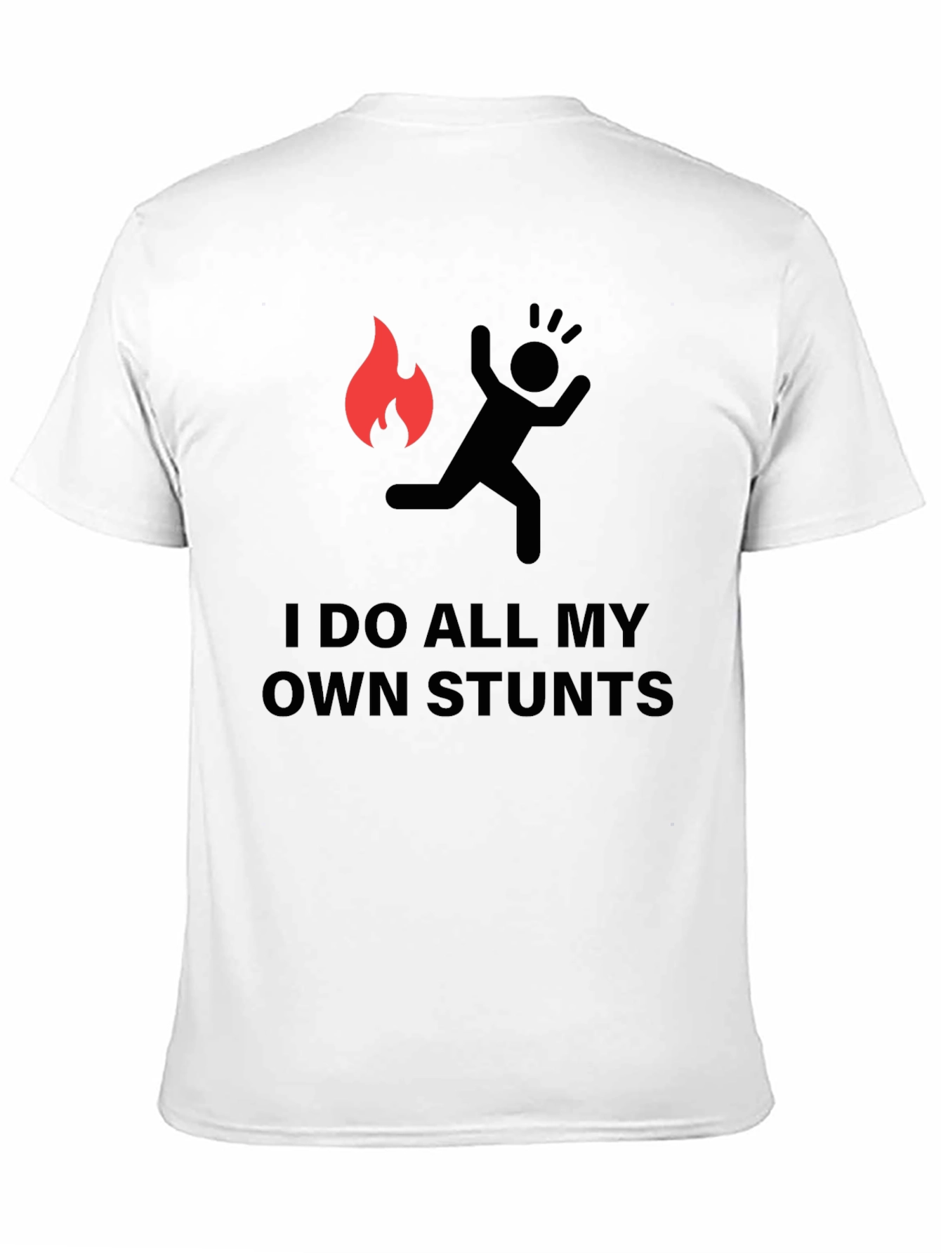 Black I Do All My Own Stunts Graphic Tee - Black view 11