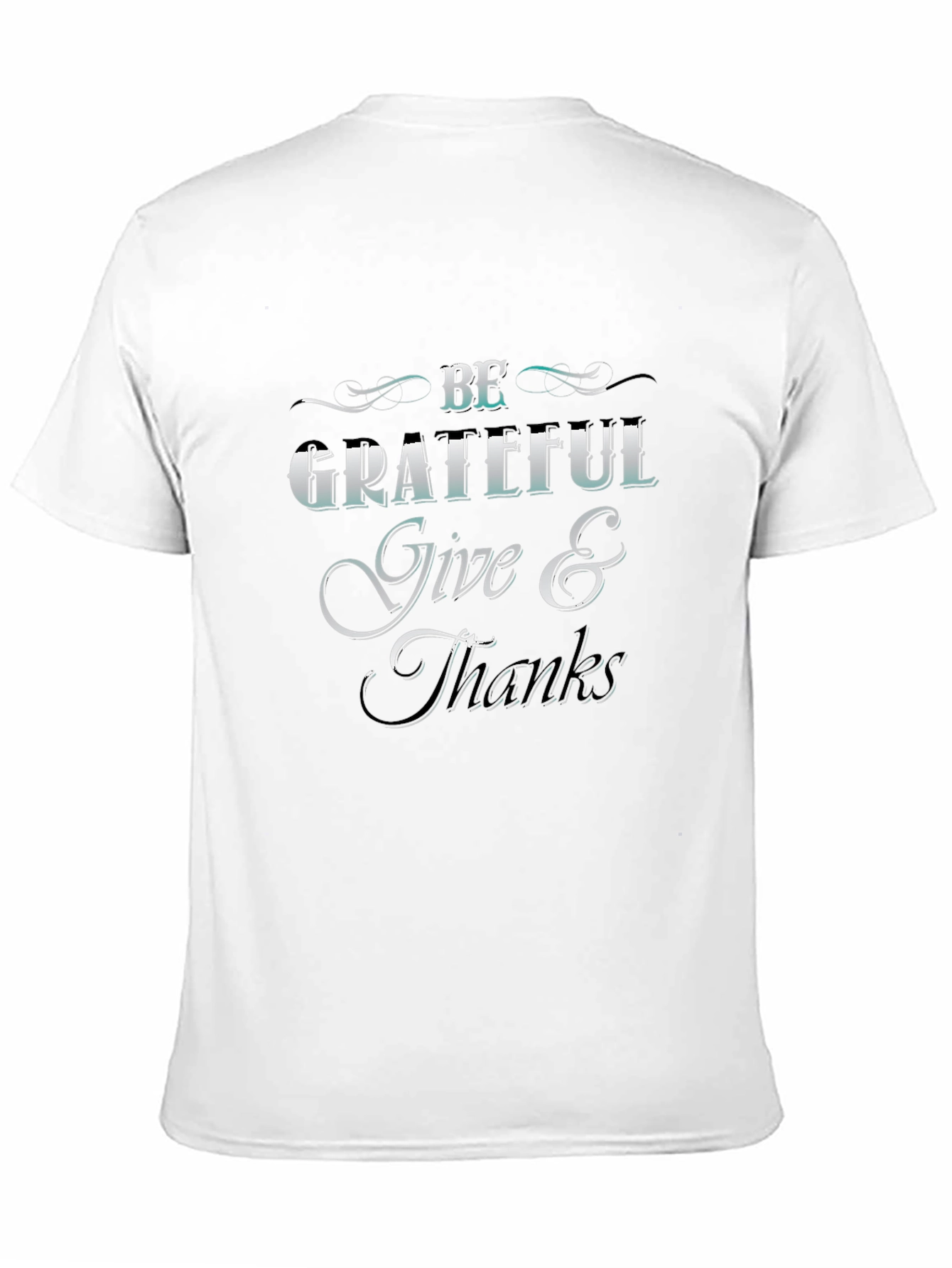 Black Be Grateful Graphic T-Shirt view 11